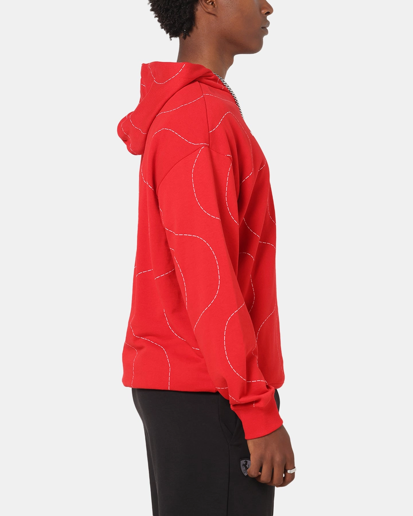 Puma X Scuderia Ferrari Monza Hoodie Rosso Corsa Flex Fit Fabric