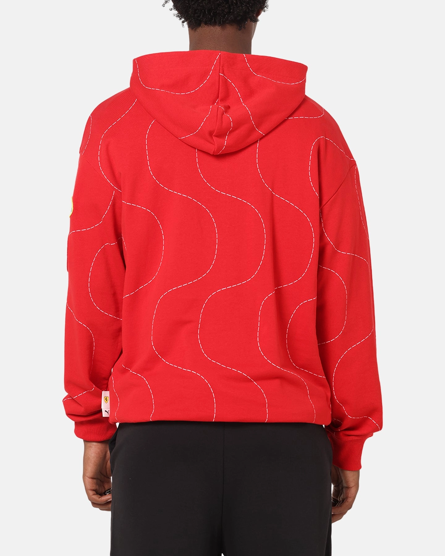 Side Slit Puma X Scuderia Ferrari Monza Hoodie Rosso Corsa