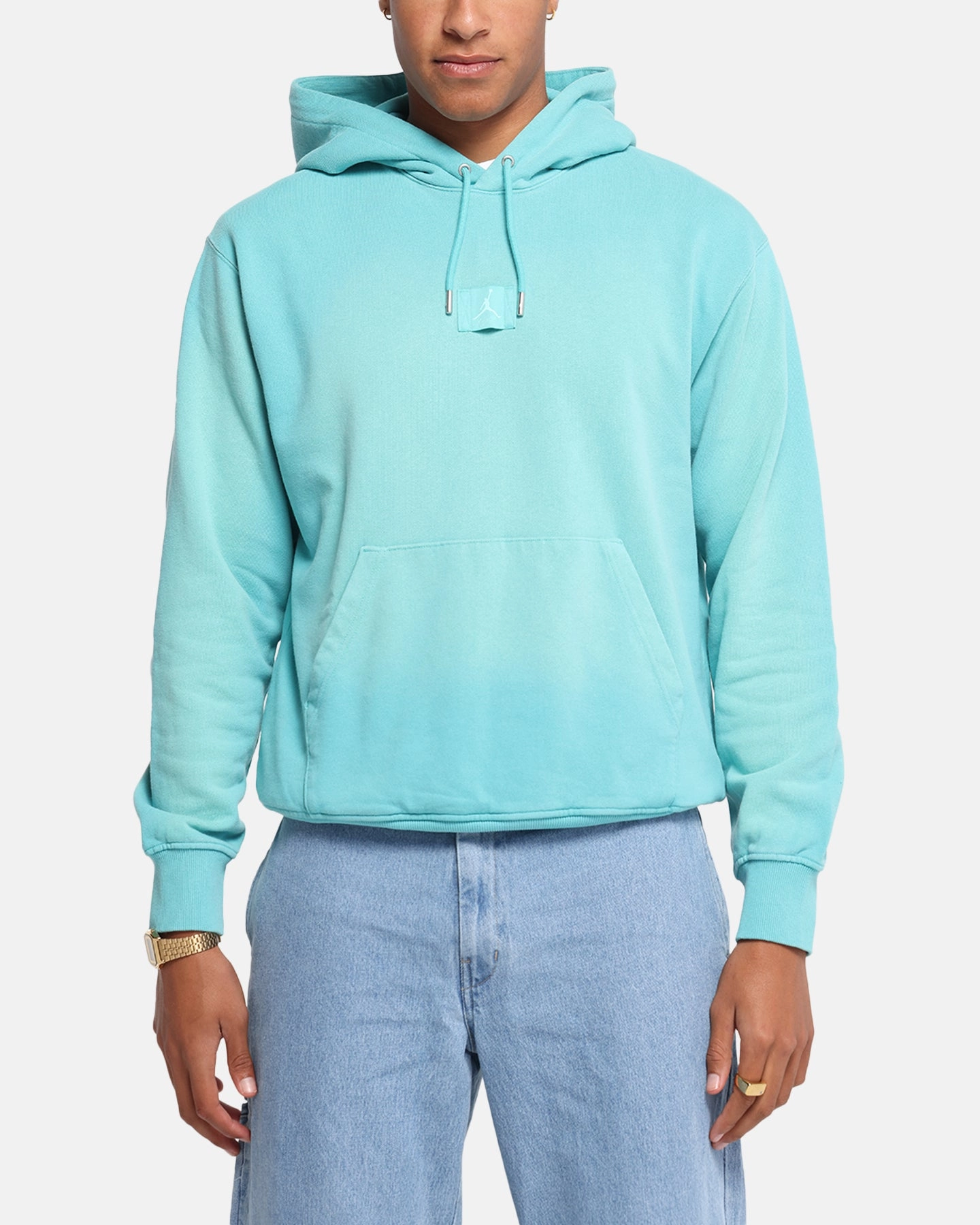 Jordan Flight Fleece Pullover Hoodie Teal Minimalist Lifestyle