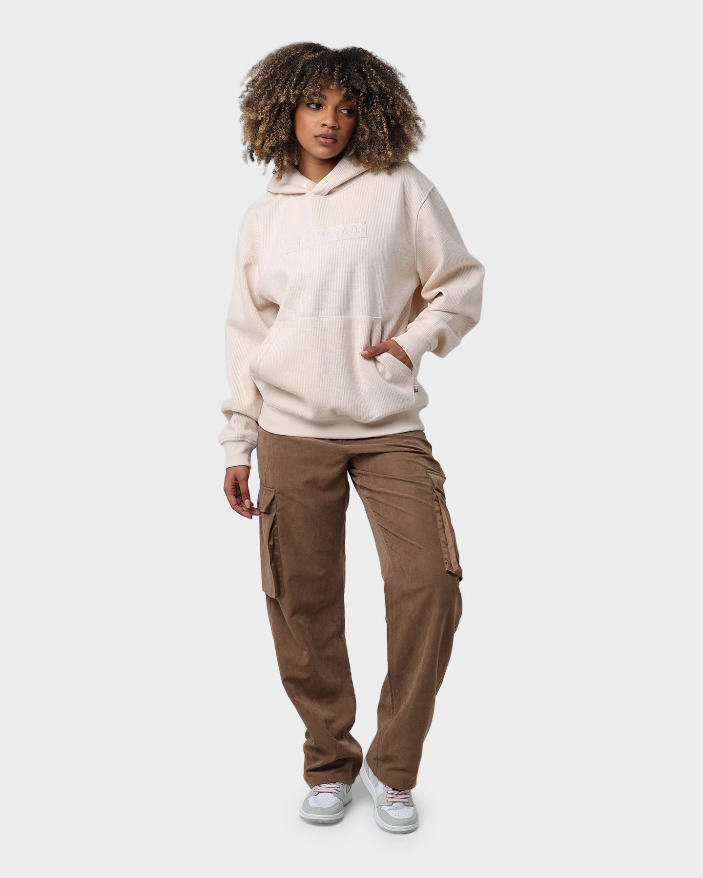 Insulated Comfort low quality Honor The Gift Howard Knit Hoodie Cream