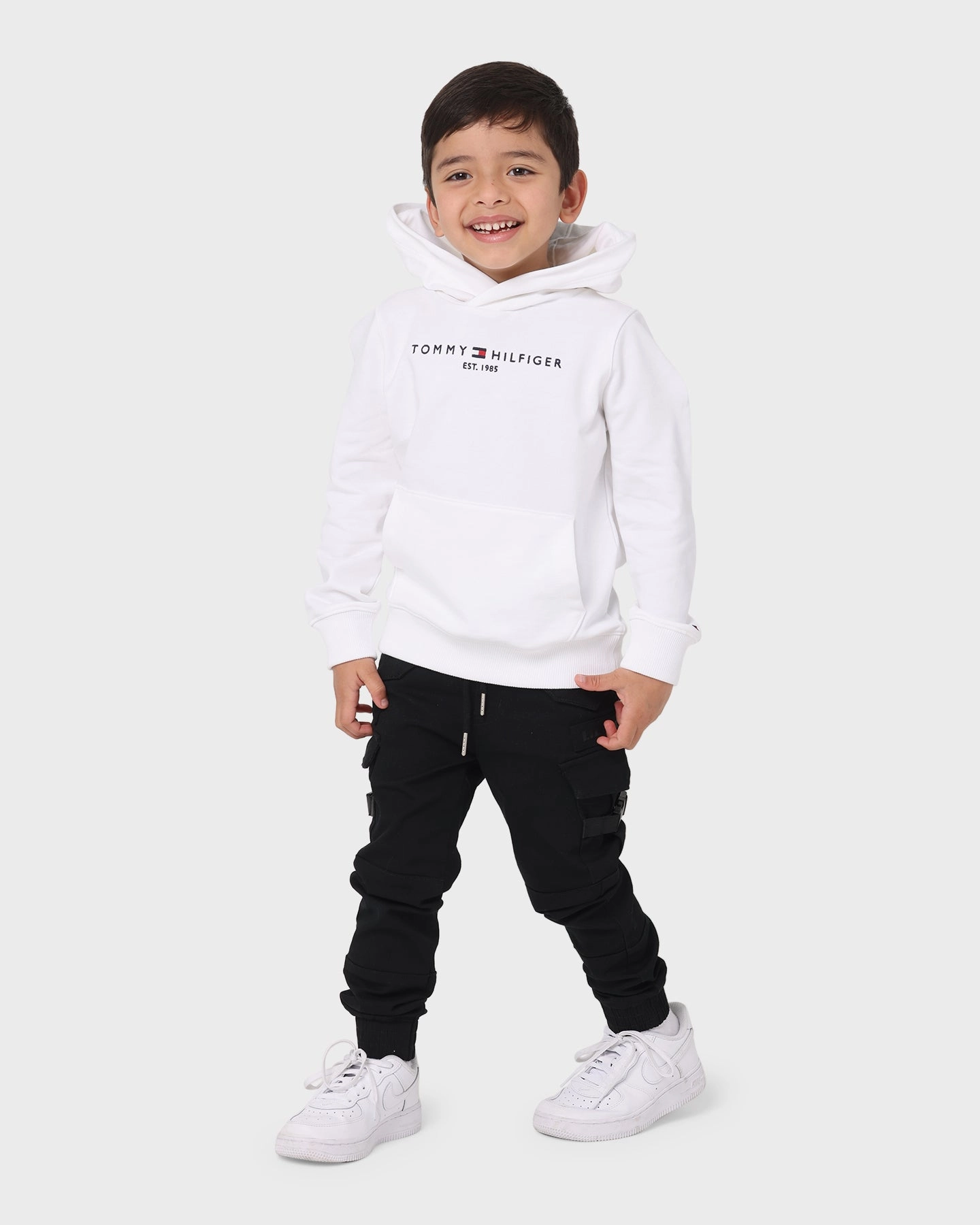 Scissors Perspective Tommy Hilfiger Kids' Essential Hoodie White