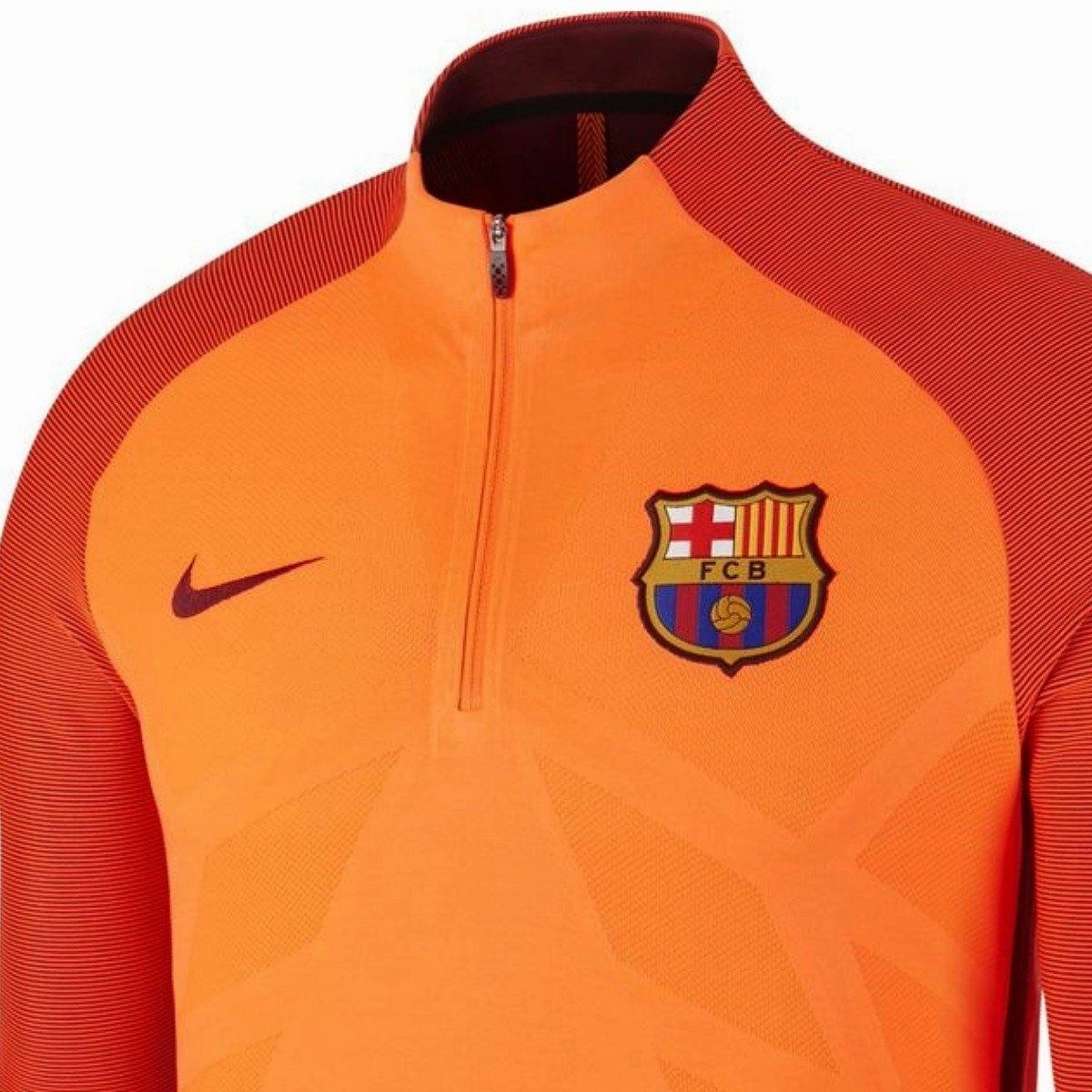 Fc Barcelona Aeroswift Players Ucl Training technical tracksuit 2017/18 - Nike global Collared neckline