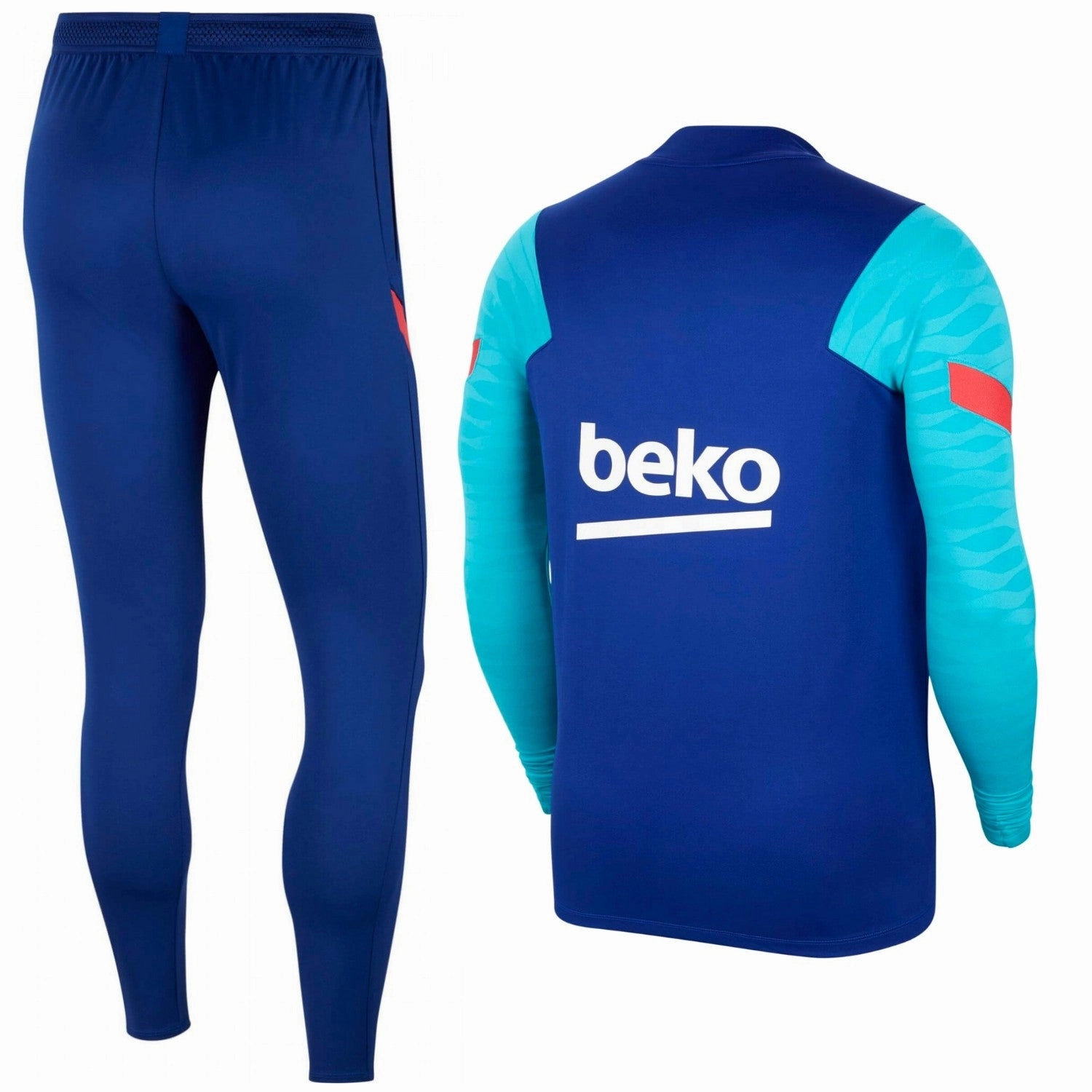 video shoot venue FC Barcelona training technical Soccer tracksuit 2021 - Nike