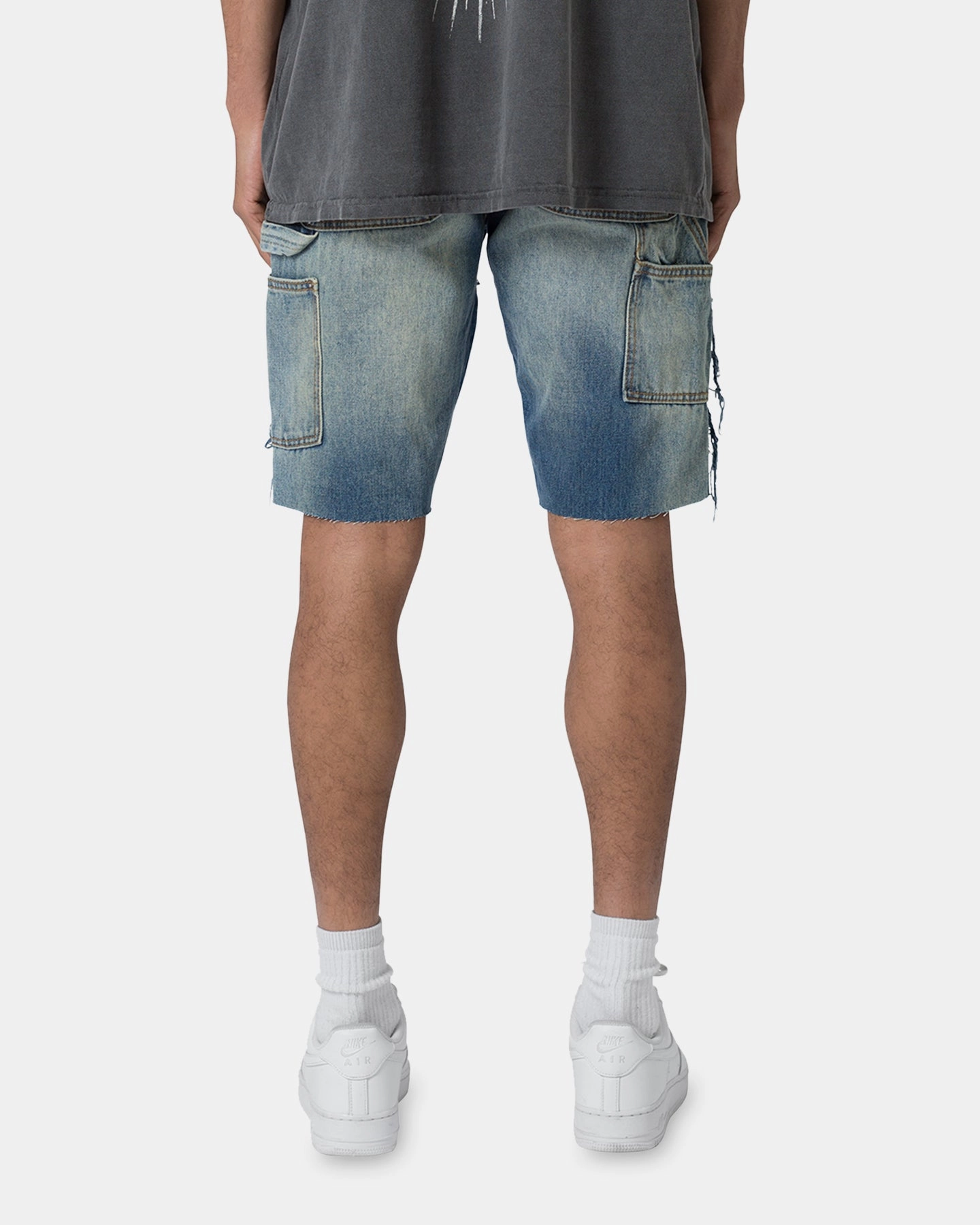 Sweat Wicking Lining MNML R118 Denim Shorts Blue