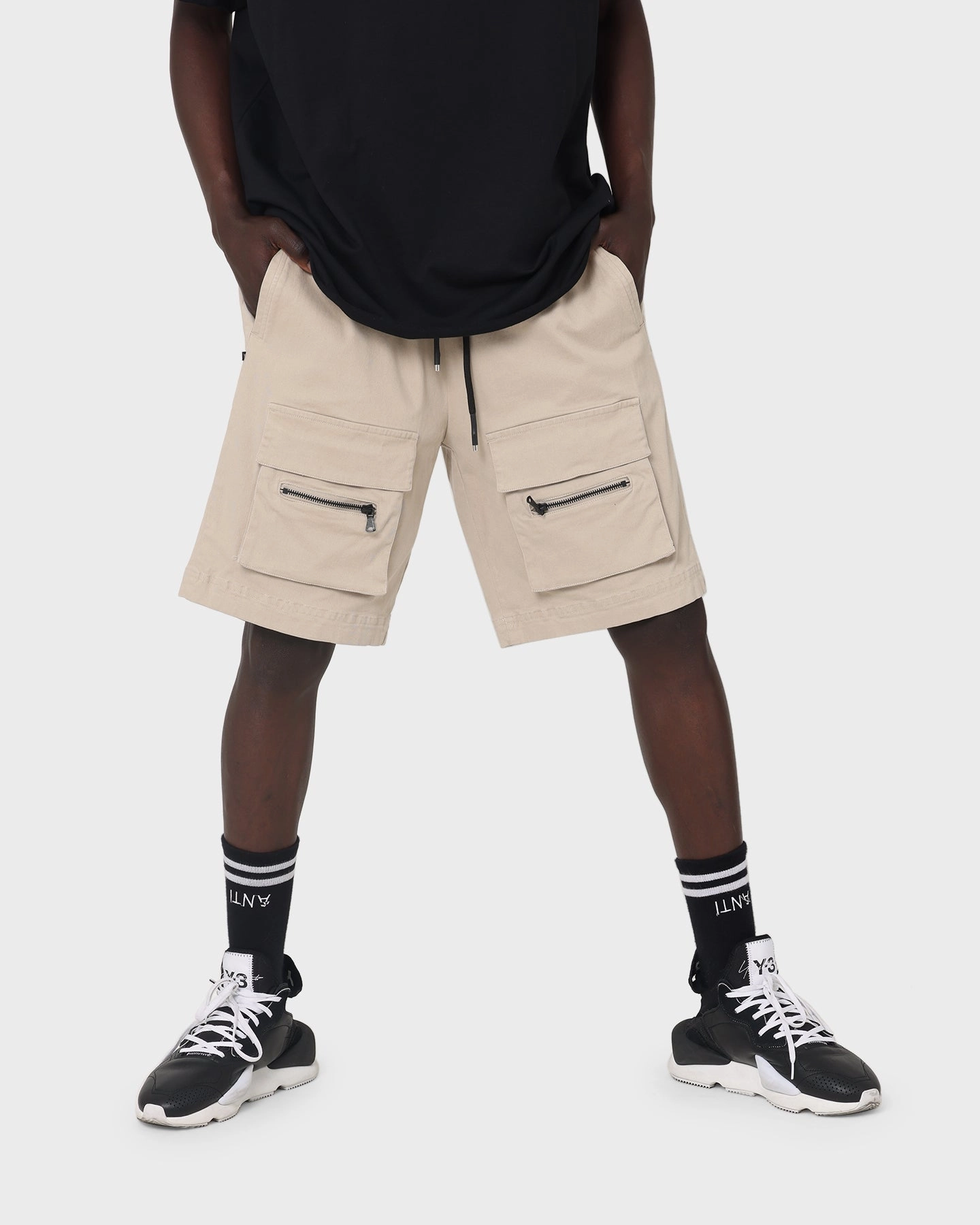The Anti Order Centurion Cargo Shorts Bone Side Pockets plus-size choice