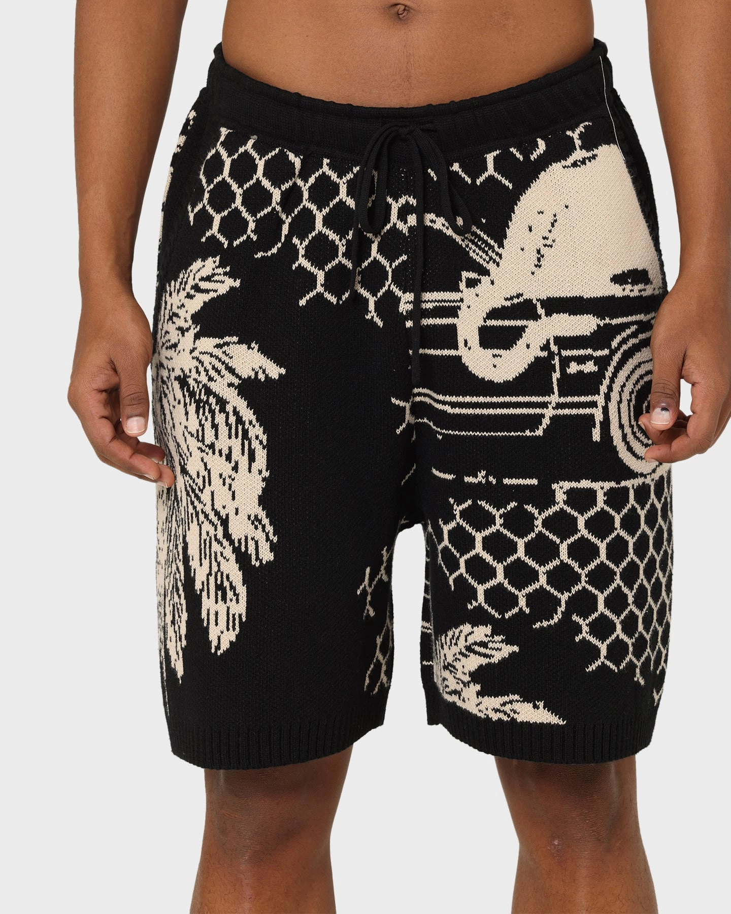 tropical style Honor The Gift Jungle Shorts Black