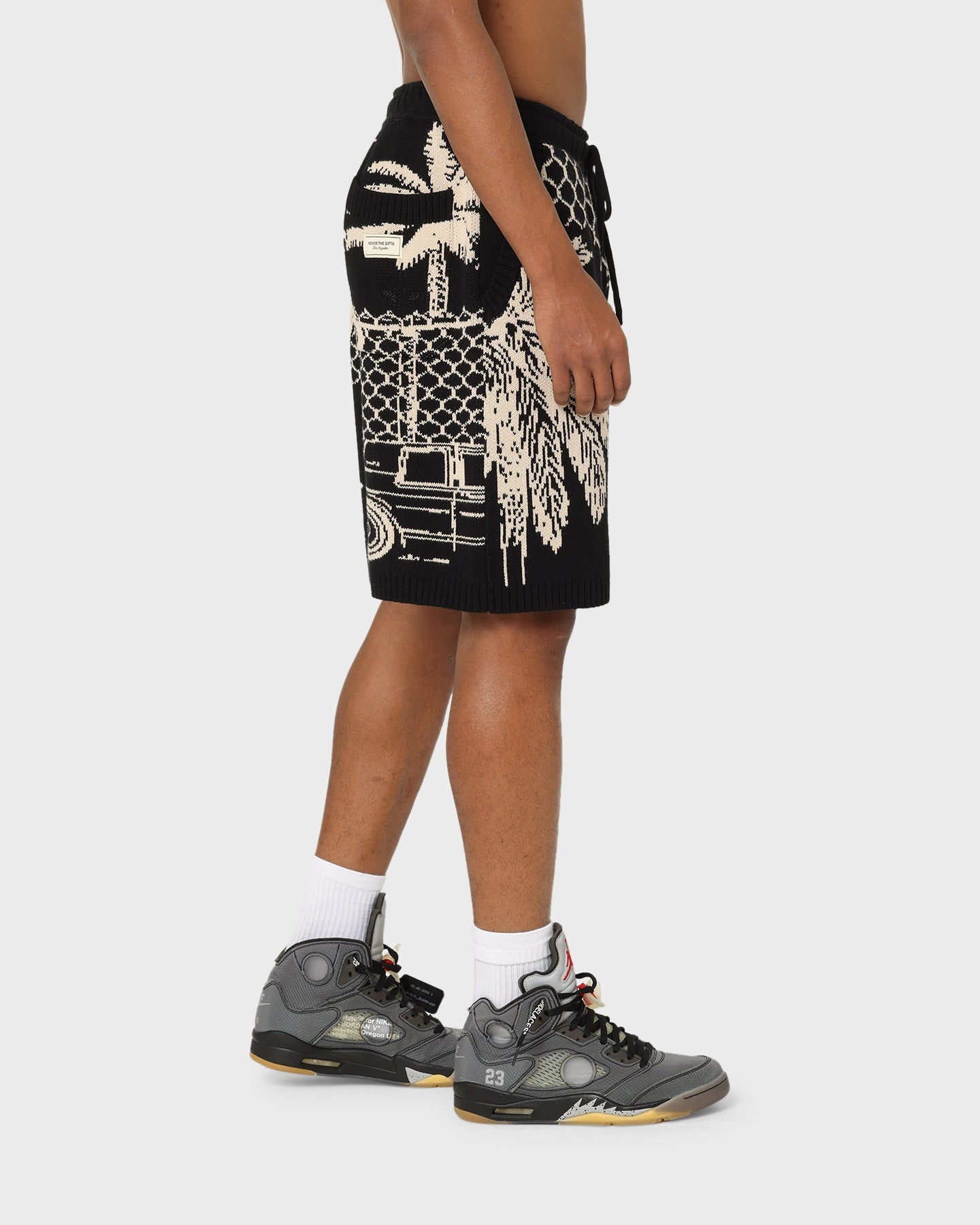 Honor The Gift Jungle Shorts Black hikers Double Layered Panels