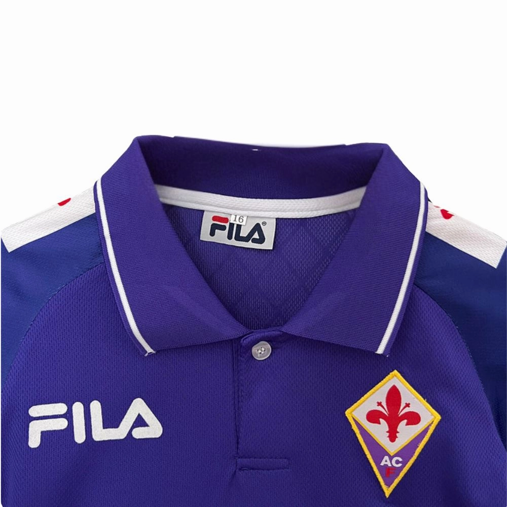 Stretch Fit Training Gear Fiorentina 1998 Home Jersey Kids Retro