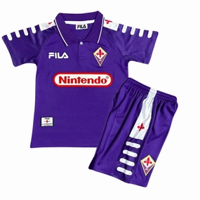 Fiorentina 1998 Home Jersey Kids Retro Anti Static Finish