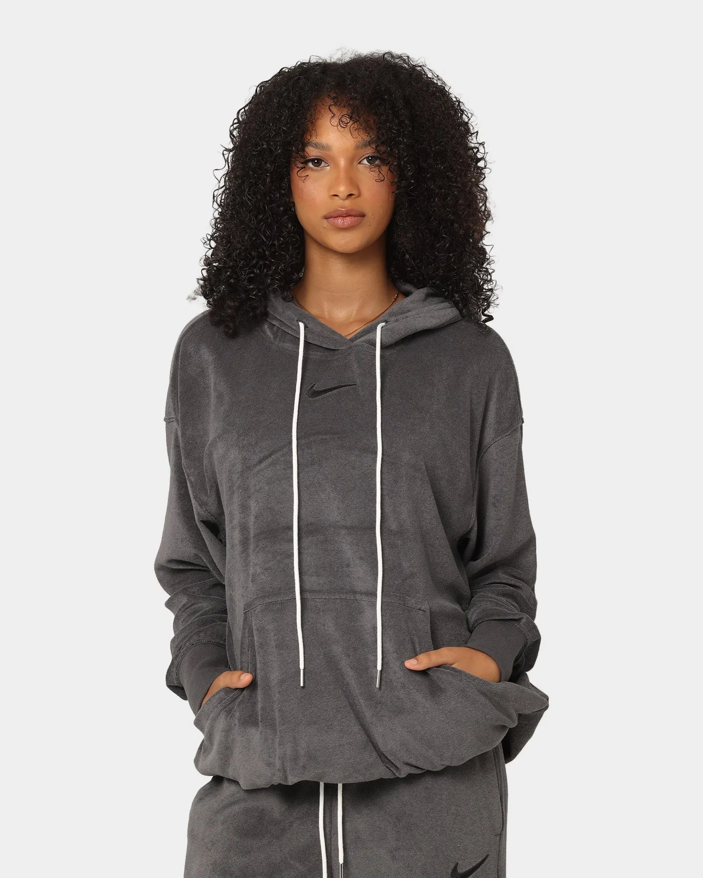 Organizer Nike Women's Nike Sportswear French Terry Oversized Pullover Hoodie Anthracite/Black
