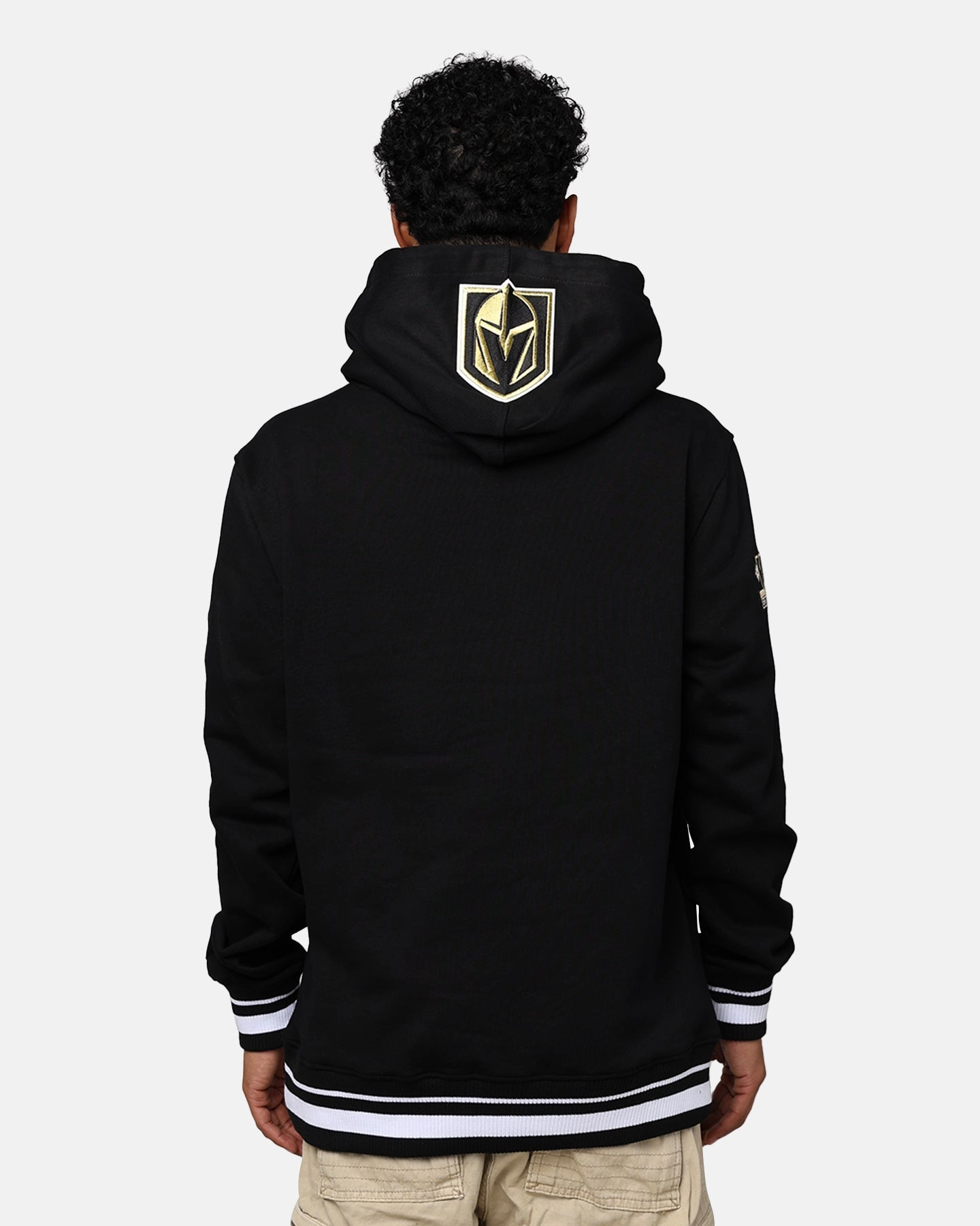 New Year's Eve attire Water Resistant Fabric Pro Standard Vegas Golden Knights Fleece Pullover Hoodie Black
