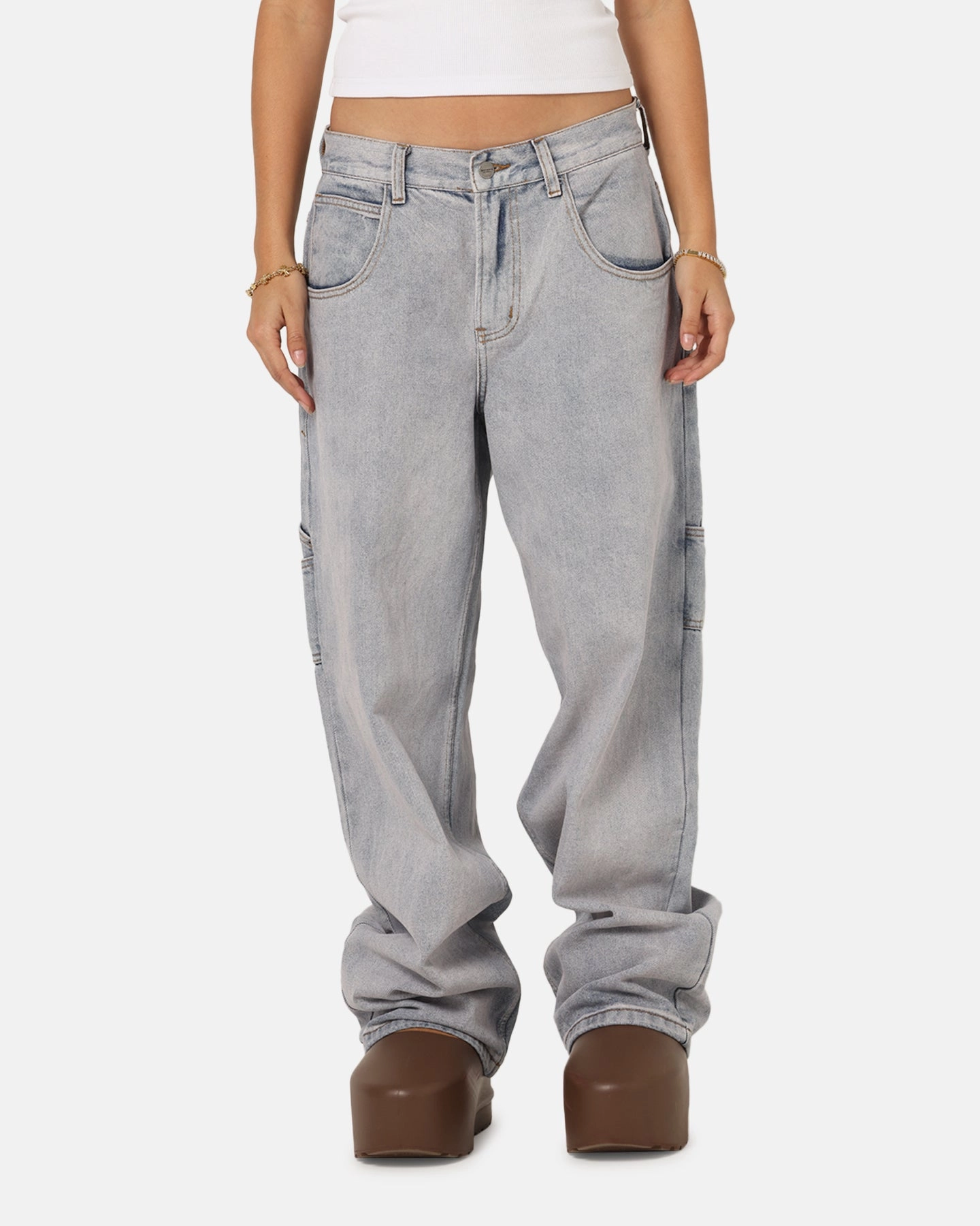 Saint Morta Amplus Vintage Jeans Washed Purple Neutral Fabric Affordable Fashion Lover