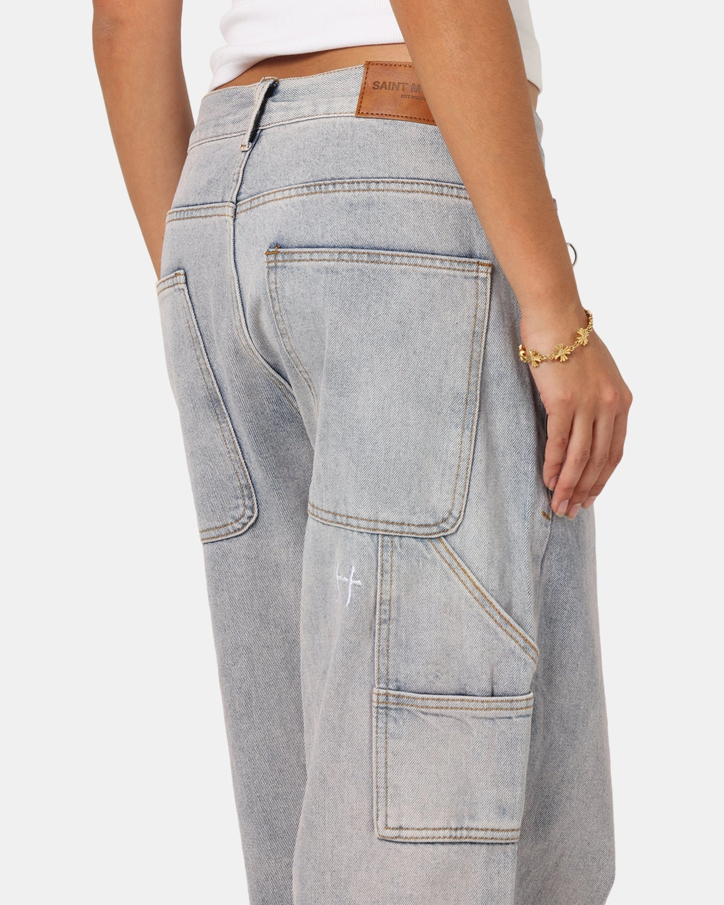 City Walk Casual Friday Casual Style Saint Morta Amplus Vintage Jeans Washed Purple