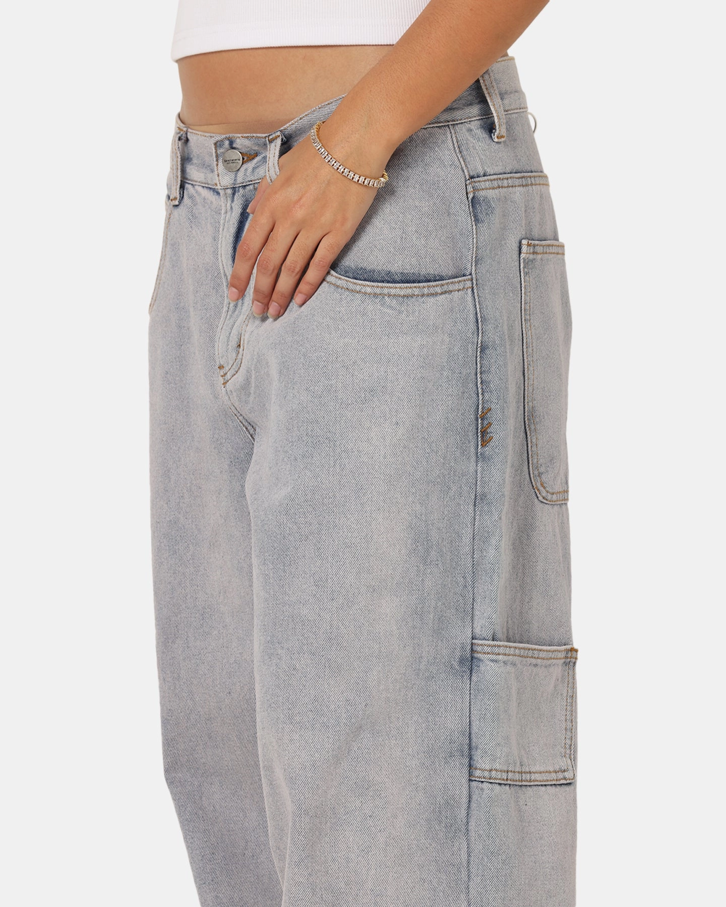 Casual Staple Relaxed Style Saint Morta Amplus Vintage Jeans Washed Purple