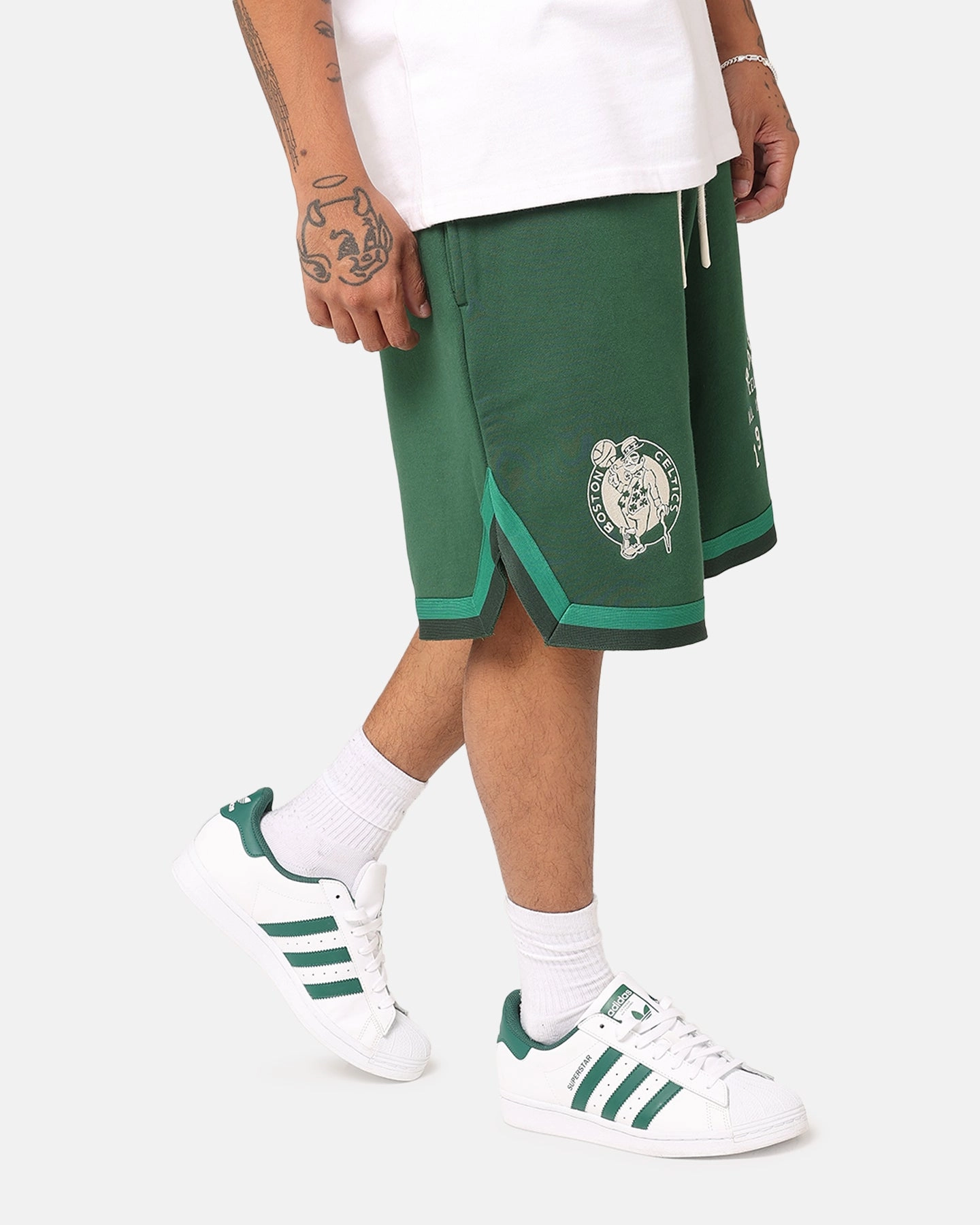 artisanal quality UPF Sun Protection Mitchell & Ness Boston Celtics All American Shorts Faded Dark Green