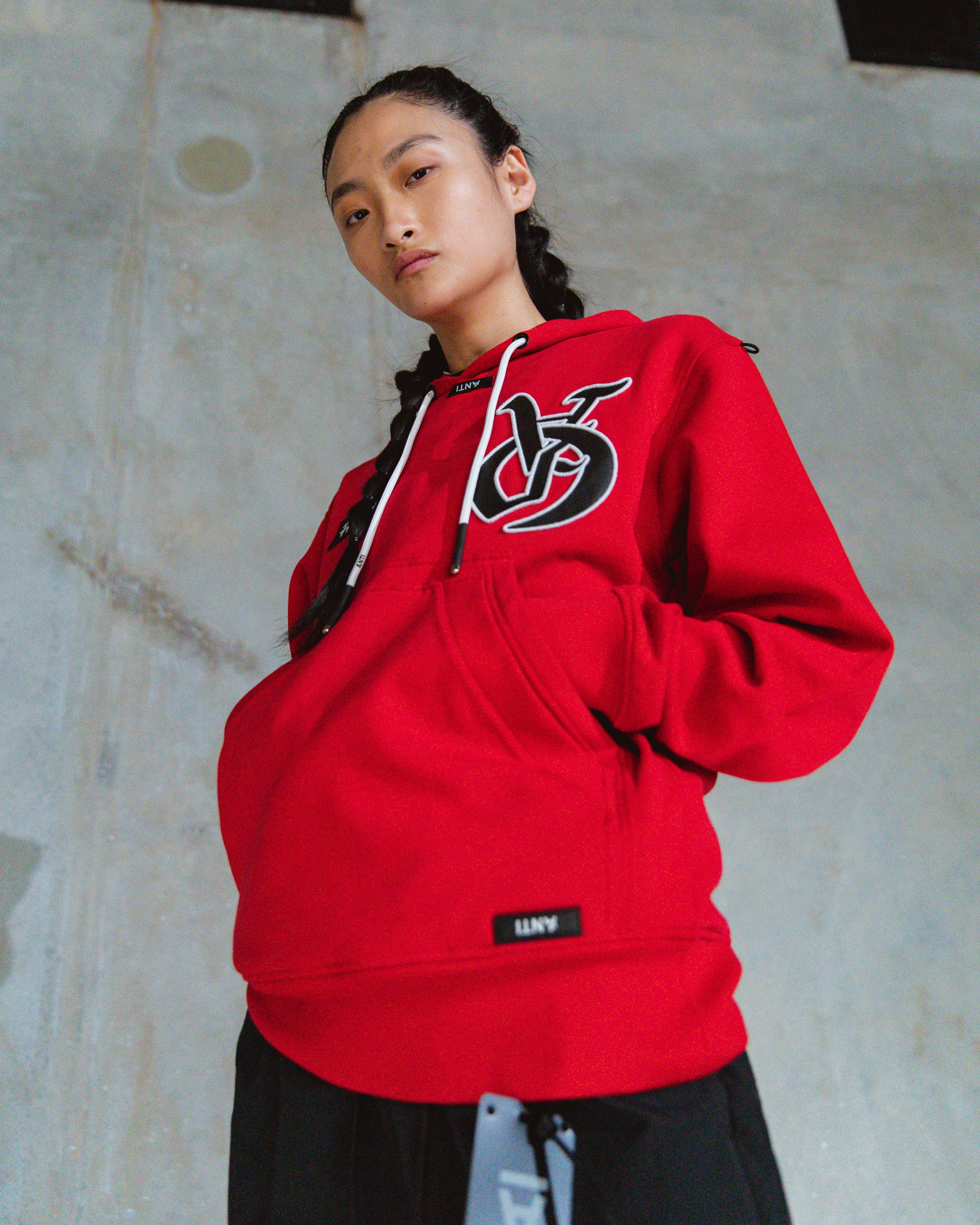 Layer Function The Anti Order Antidote Hoodie Red/Black