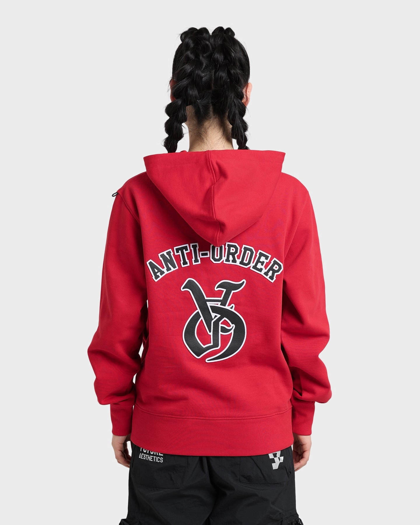 The Anti Order Antidote Hoodie Red/Black Multipanel Construction Hiking Ready
