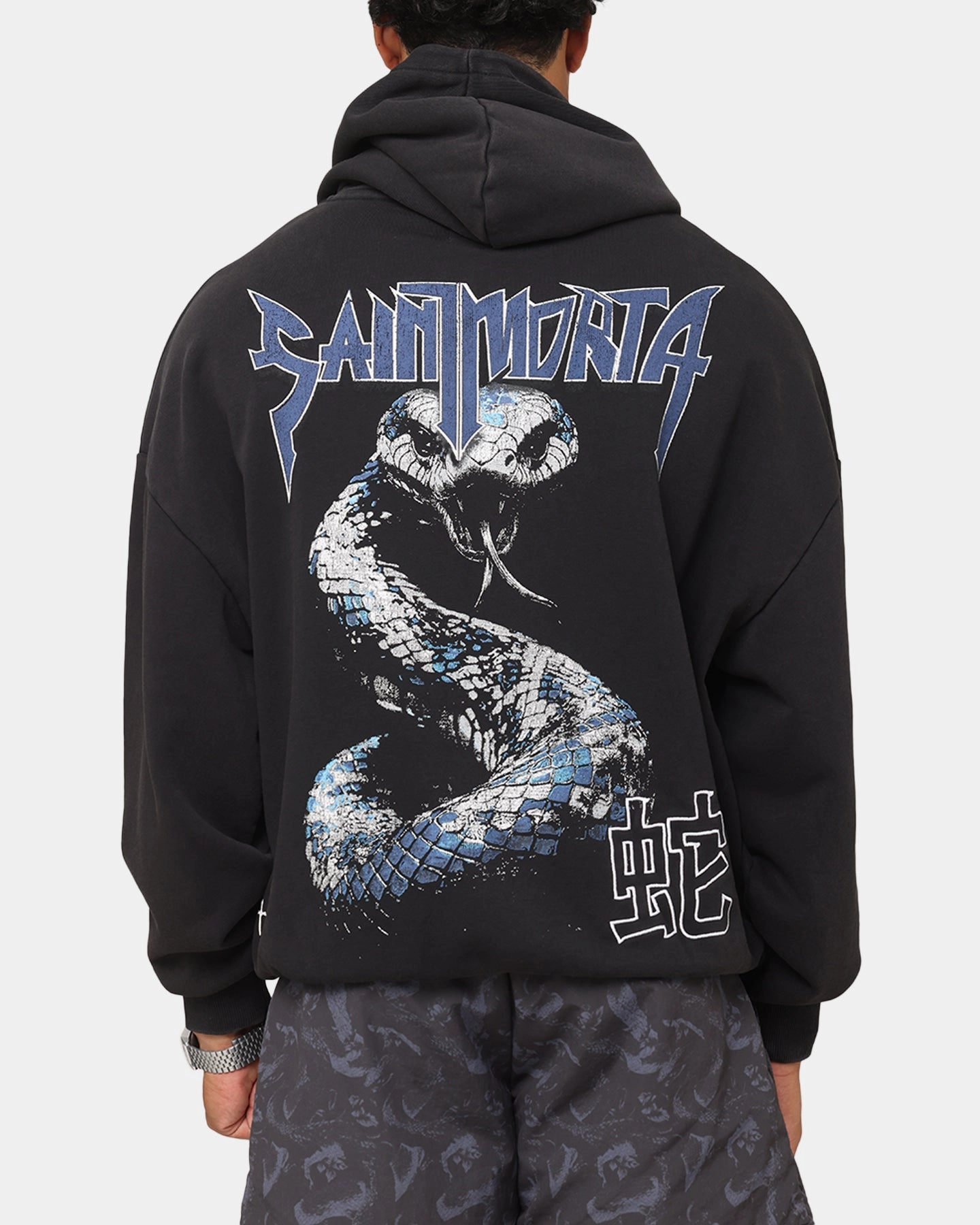 Saint Morta Year Of The Snake Hoodie Vintage Black Bright Tones