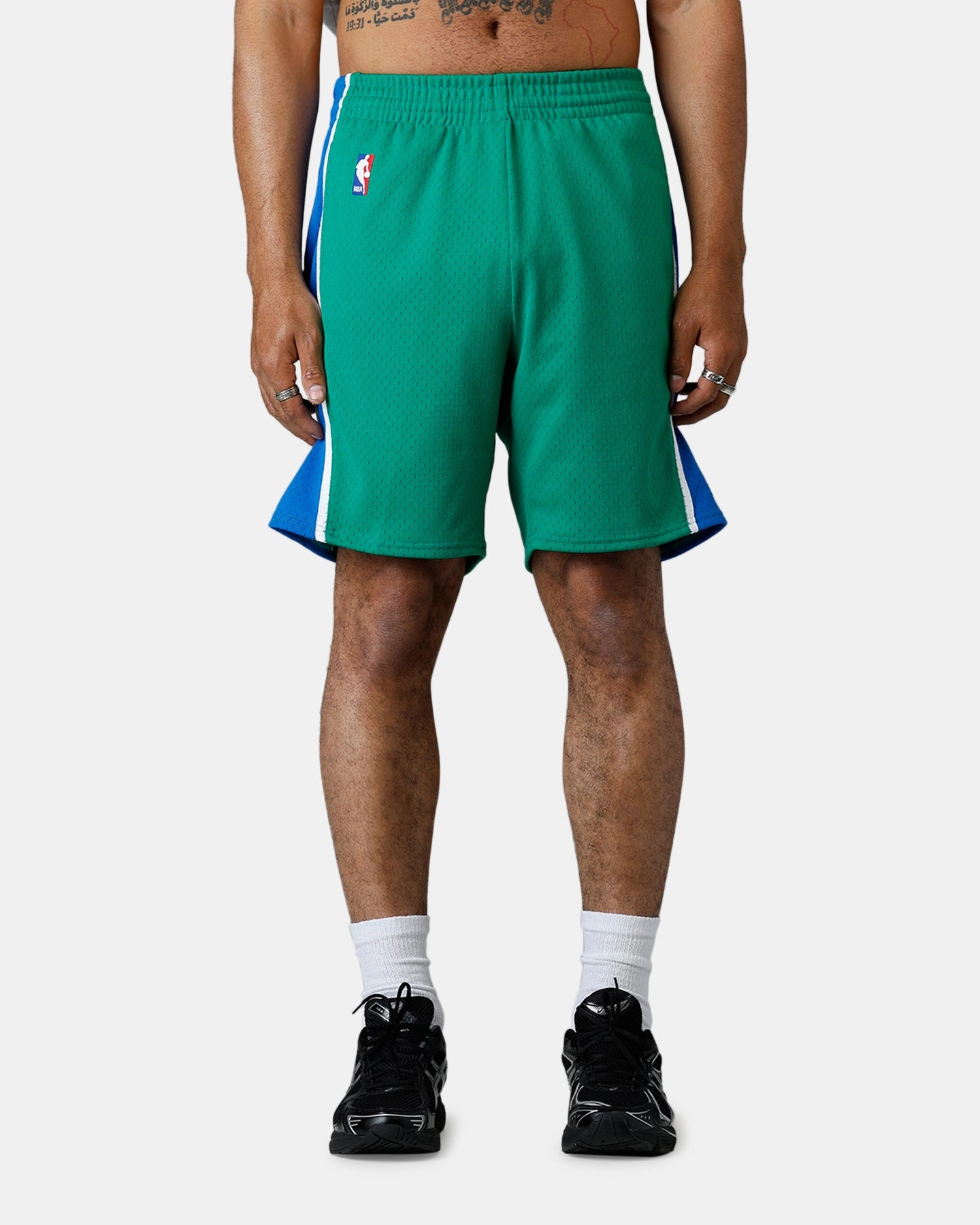 Mitchell & Ness Dallas Mavericks 2004 Swingman Shorts Green/Blue Everyday Basic men's option