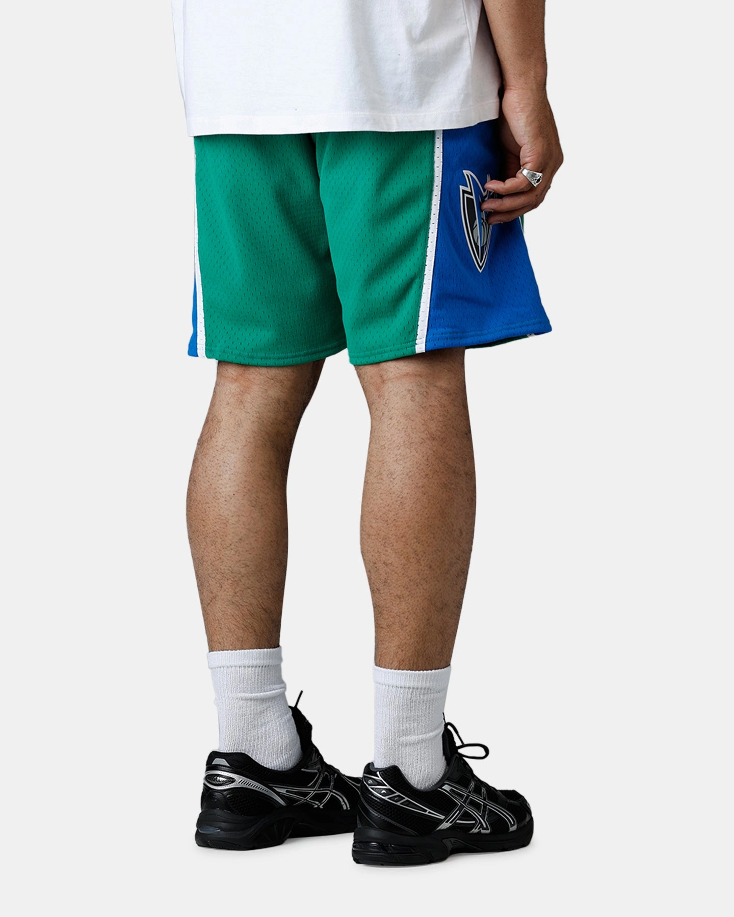 Mitchell & Ness Dallas Mavericks 2004 Swingman Shorts Green/Blue Versatile Layering Capability hikers