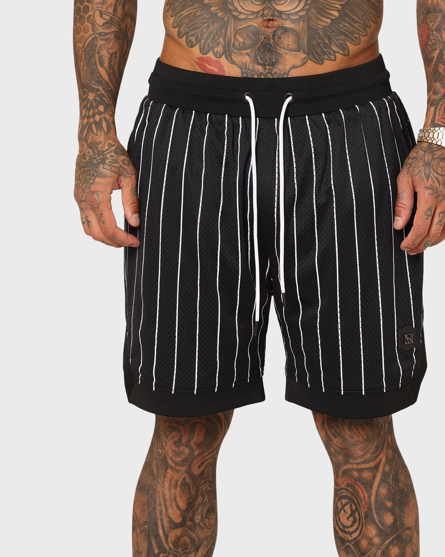 Saint Morta Exhibition Basketball Shorts Black Minimal Fit
