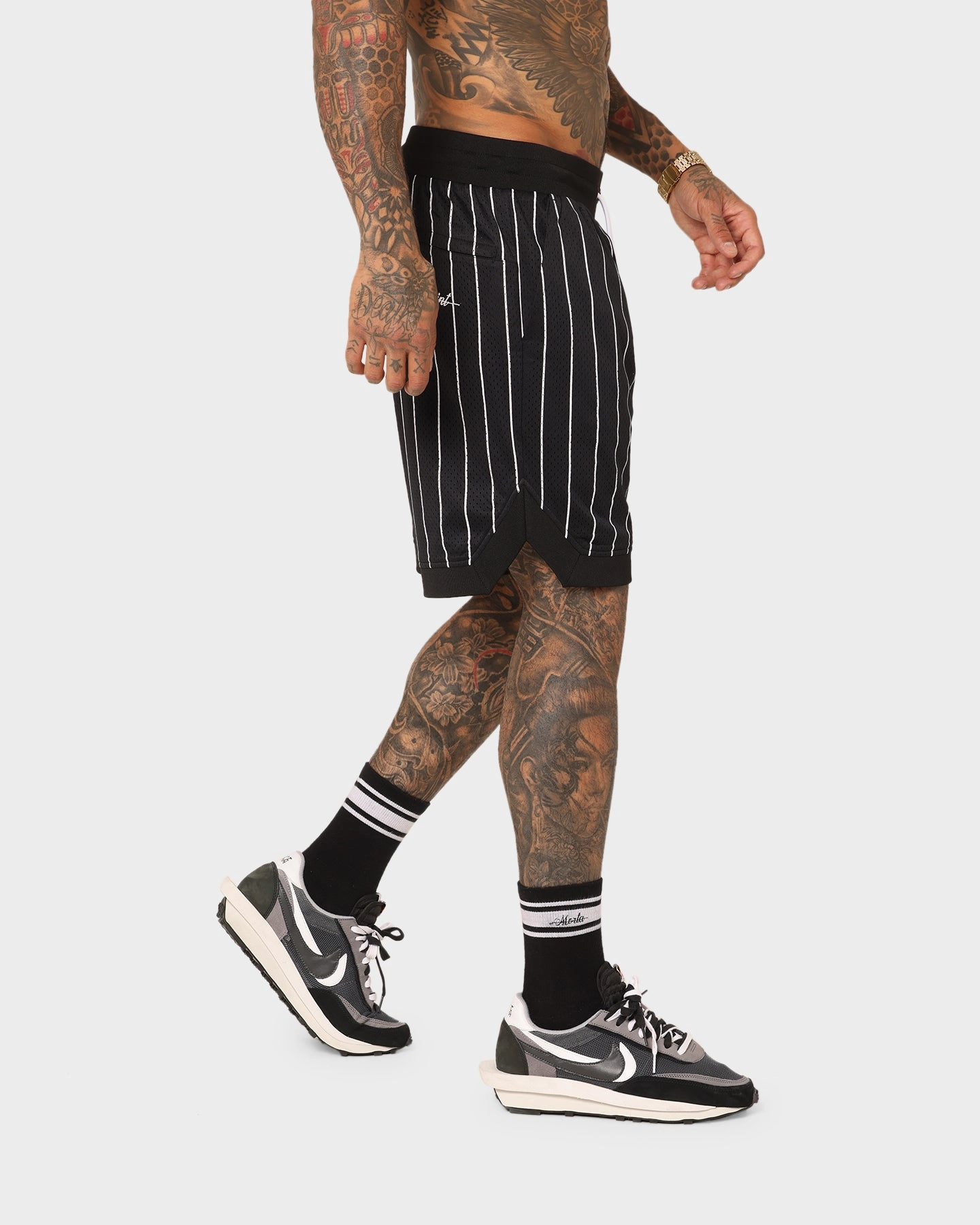 Saint Morta Exhibition Basketball Shorts Black Bright Colors Clean Mood
