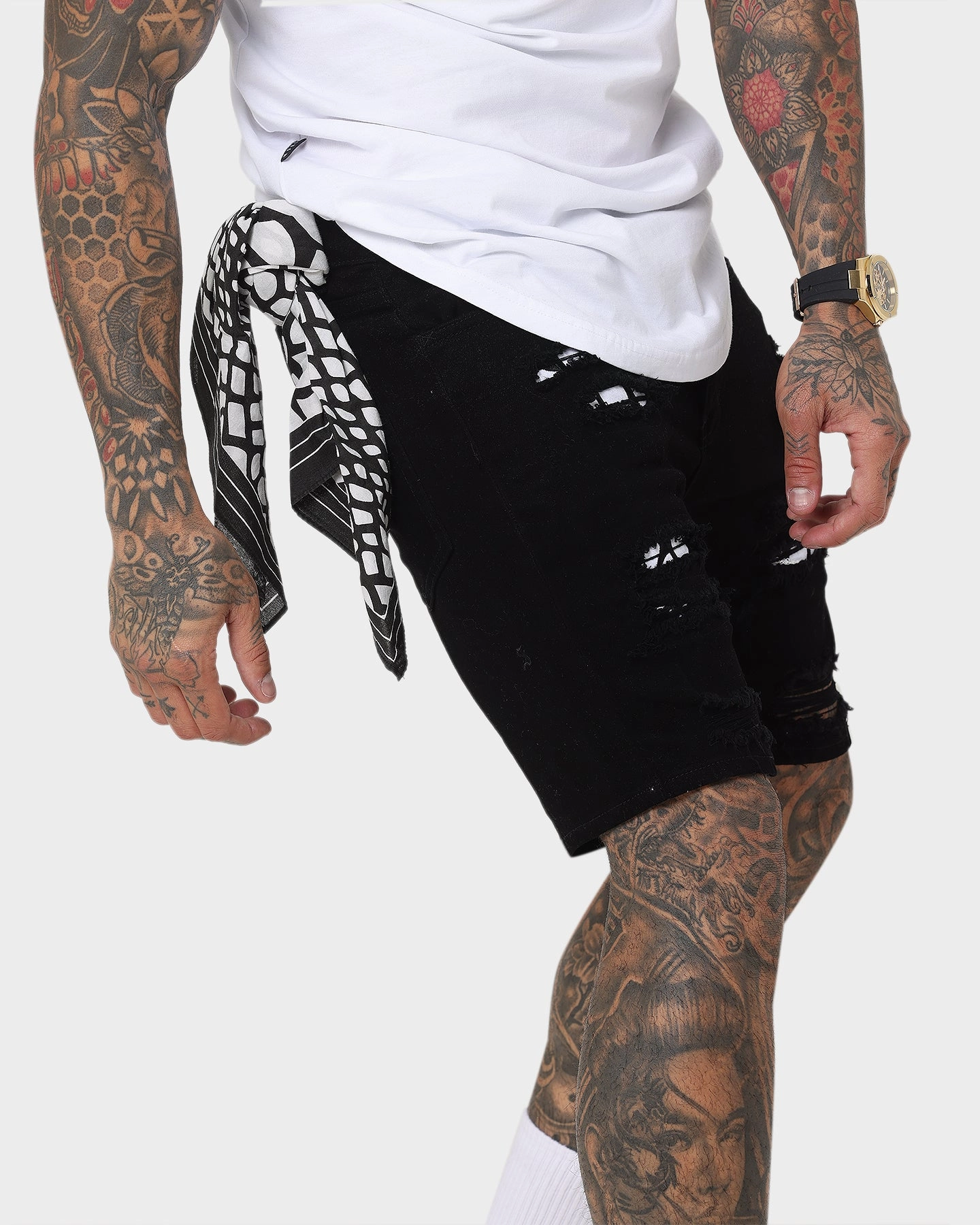 Limited Edition Saint Morta Reptile Summum Short Black