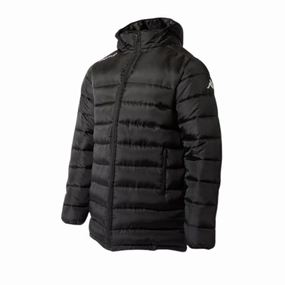 OrganicCottonBlend snap closure Kappa Puffer Jacket with Hood