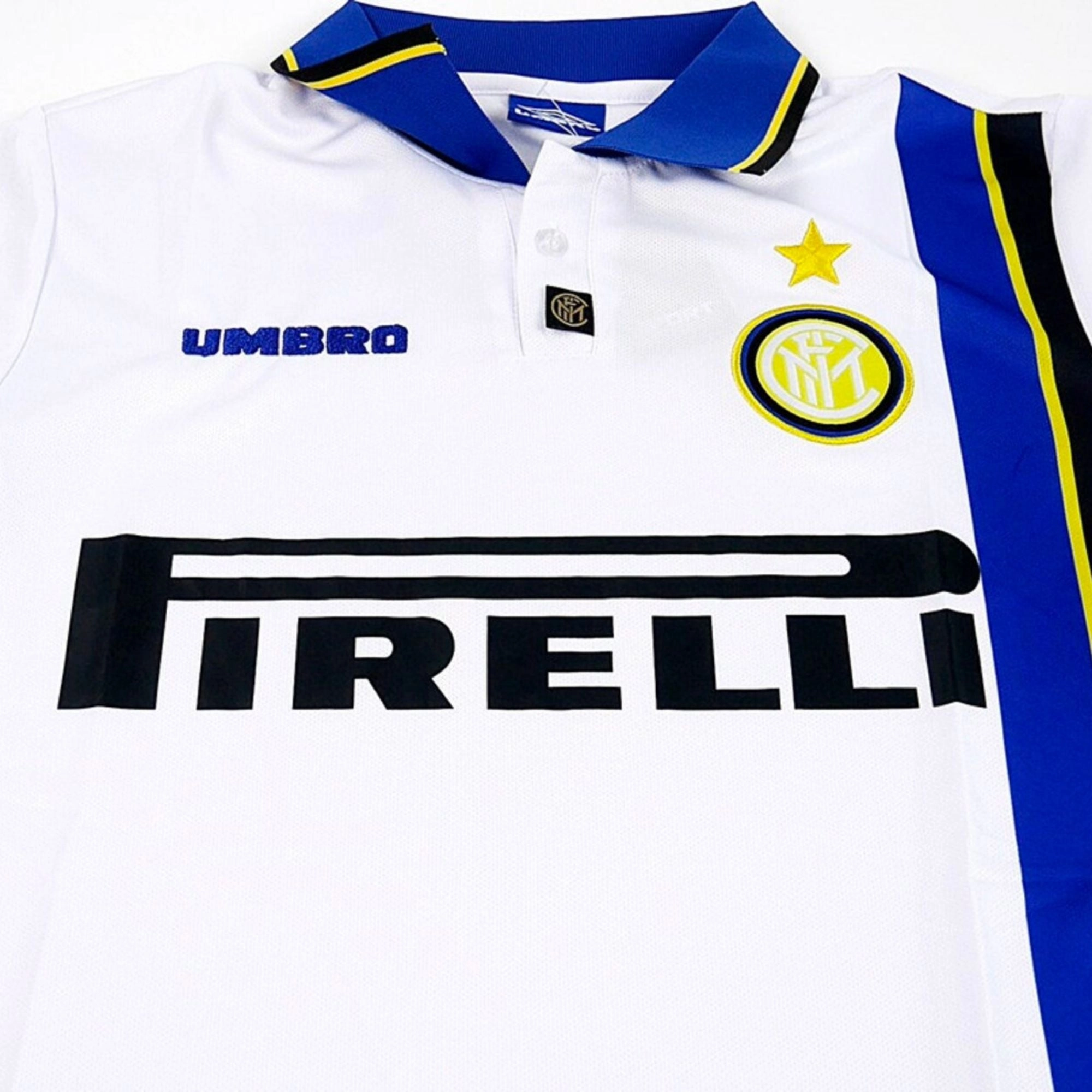1997/98 Inter Milan Away Jersey Breathable Jersey Material