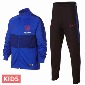 TearResistantFabrics Thread Kids - FC Barcelona blue training presentation Soccer tracksuit 2019/2020 - Nike
