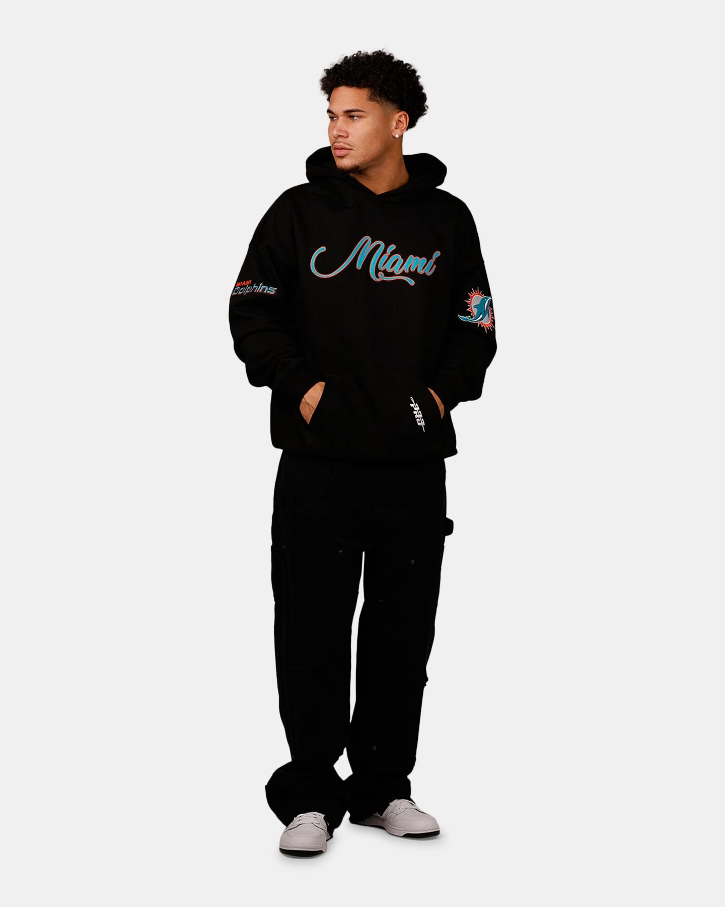 Convertible Features Pro Standard Miami Dolphins City Hoodie Black
