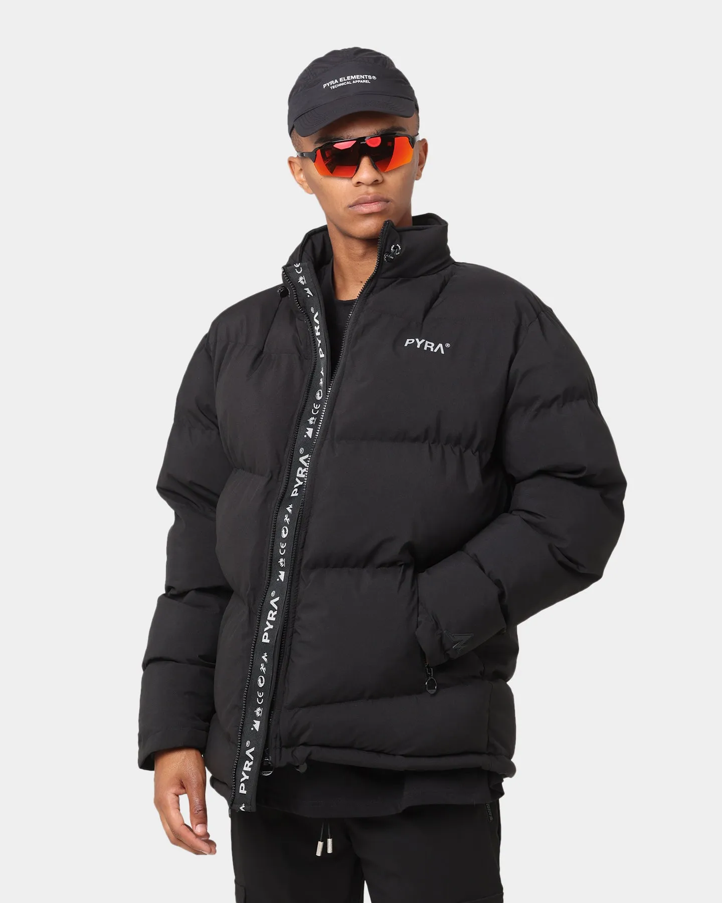 PYRA Padded Puffa Jacket Black student spring outfit