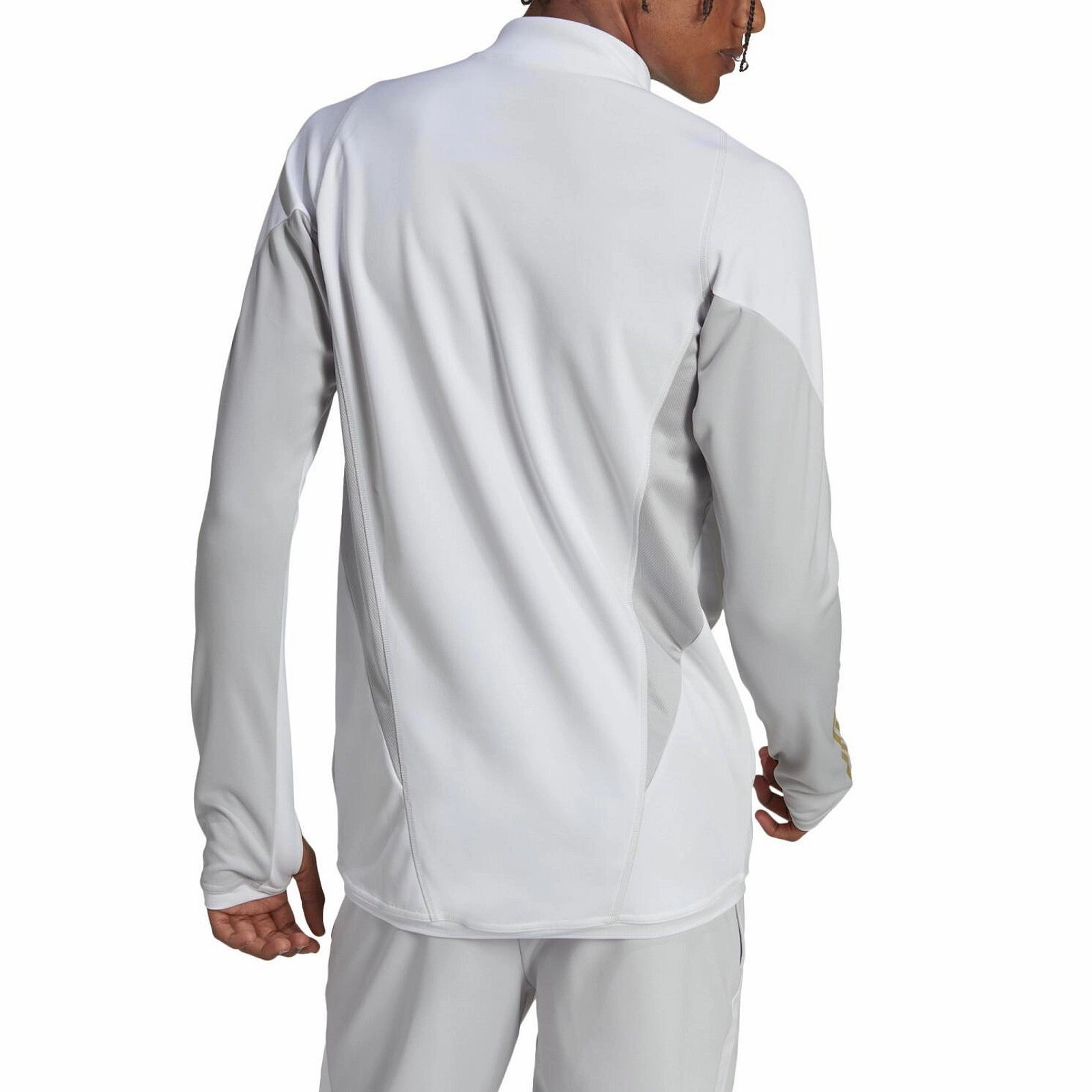 Cycling wear Algeria training technical Soccer tracksuit 2022/23 white/gold - Adidas