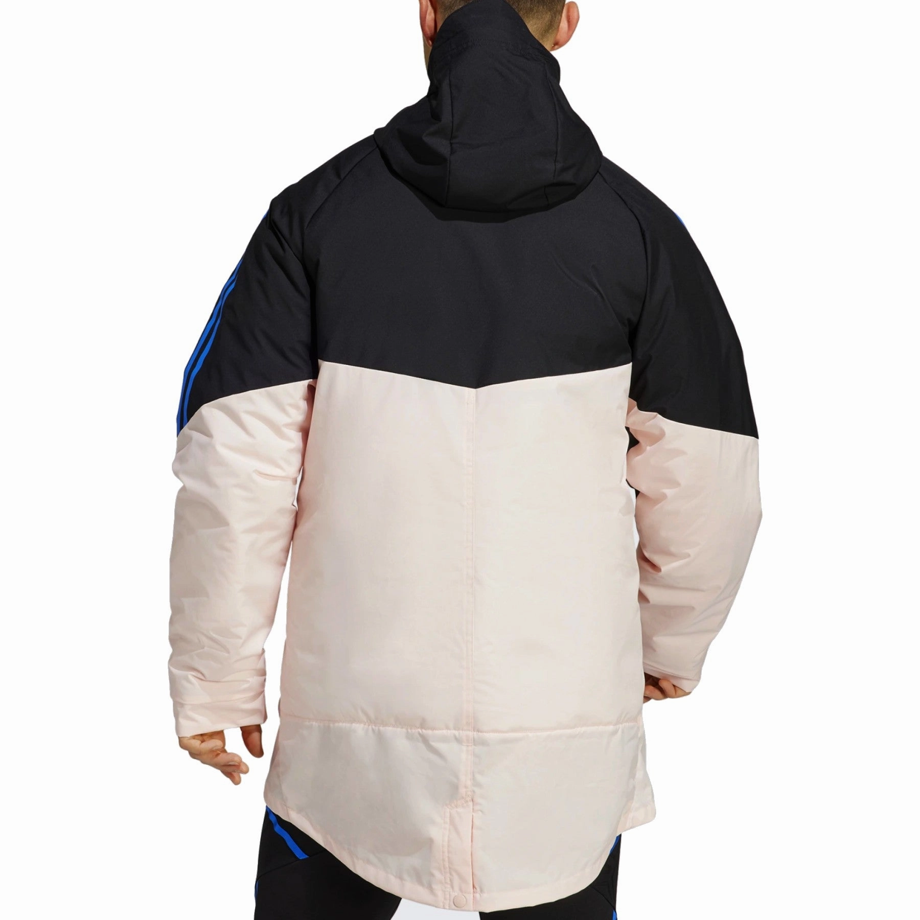 Manchester United Soccer parka down jacket 2023 pink/black - Adidas Yarn NonRestrictive Movement