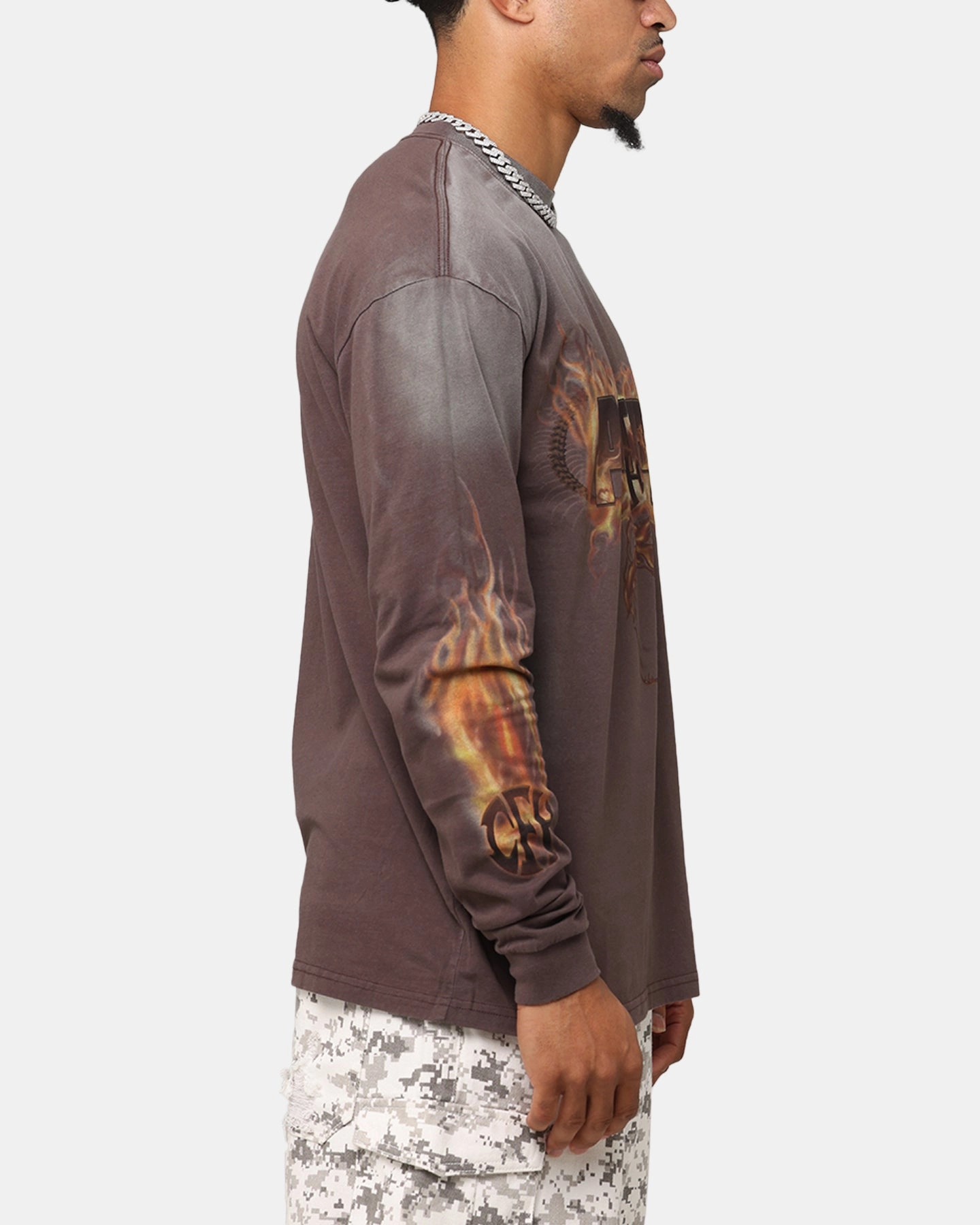 Minimalist Apparel Pantera Pantera Vintage Long Sleeve T-Shirt Dark Brown