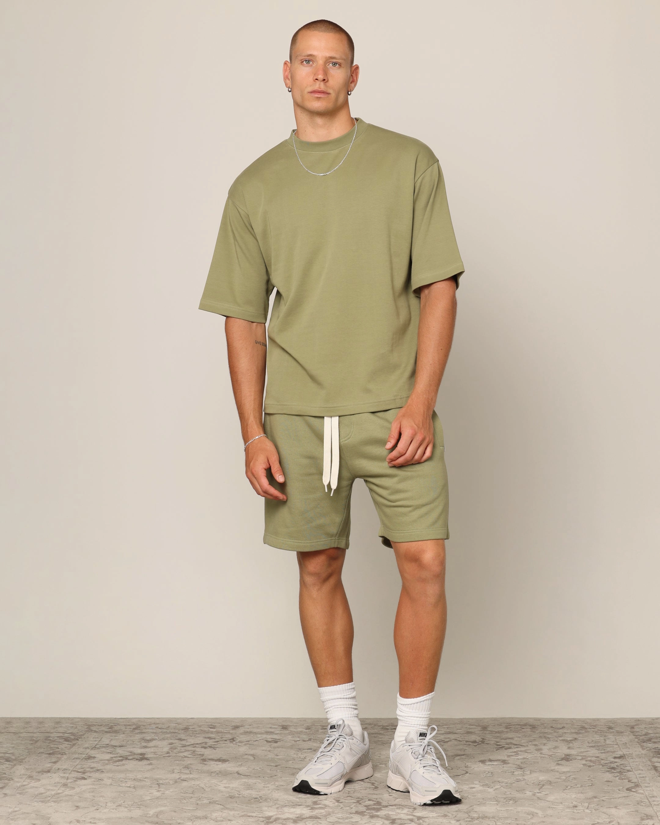 Linen shorts Carr?? Blanc Classic Sweat Shorts Military