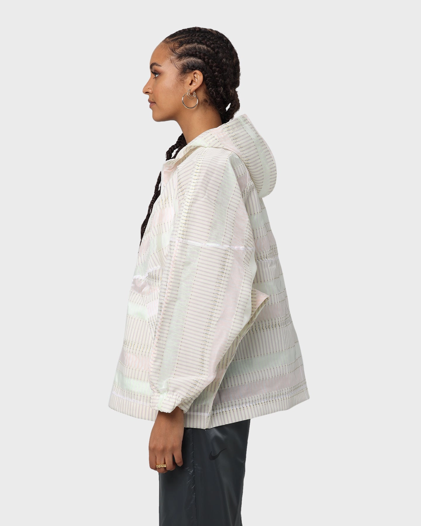 wedding guests Nike Women's Nike Sportswear Earth Day Zip Up Windrunner Multi-colour/White