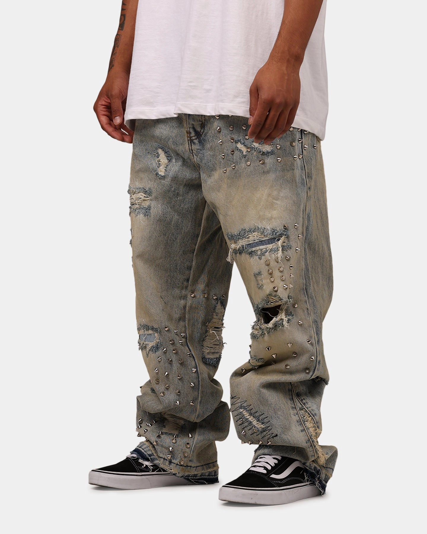 Ultimate Ventilation Channels MNML Ultra Baggy Emo Denim Jeans Blue