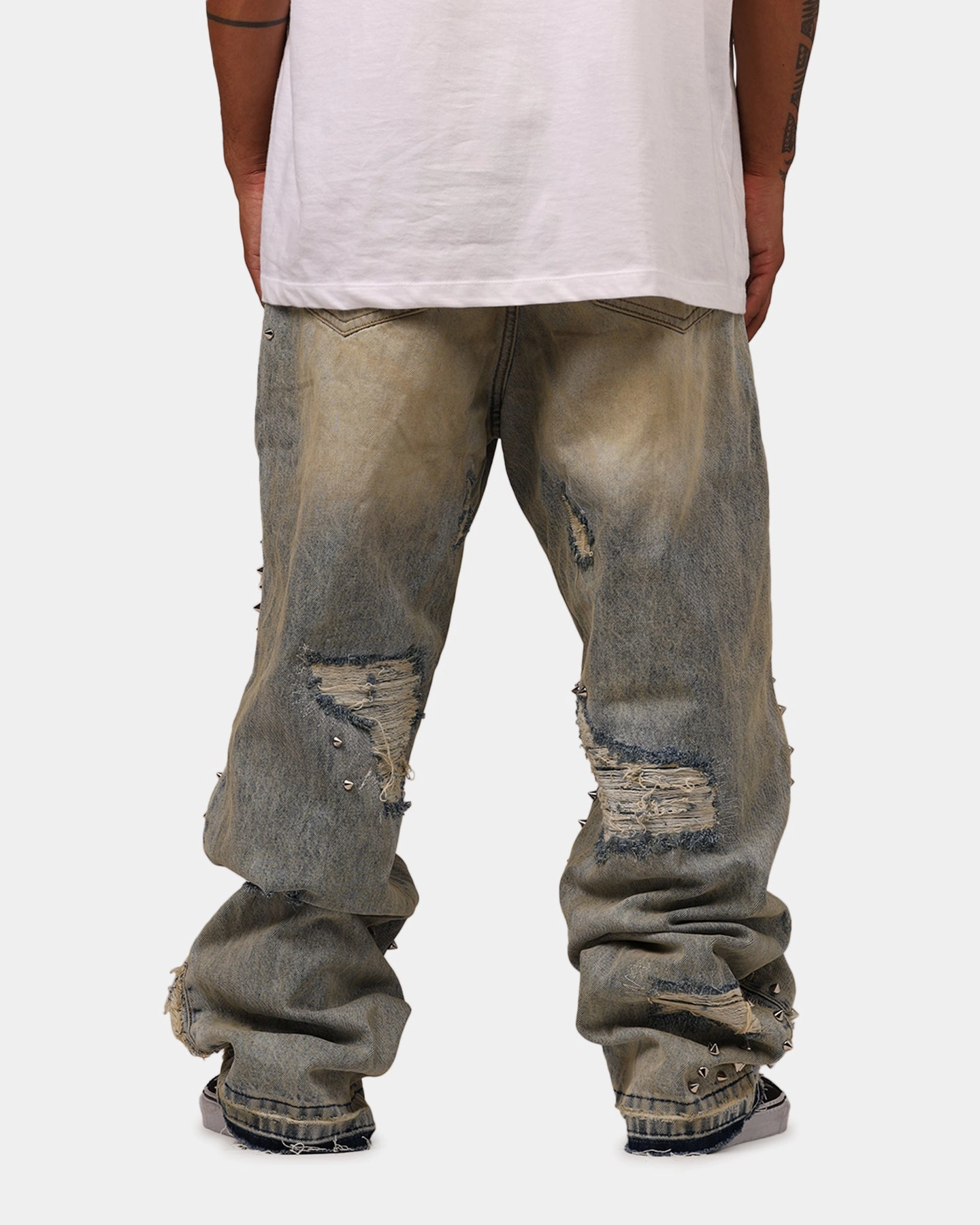 MNML Ultra Baggy Emo Denim Jeans Blue polo shirt formal alternative