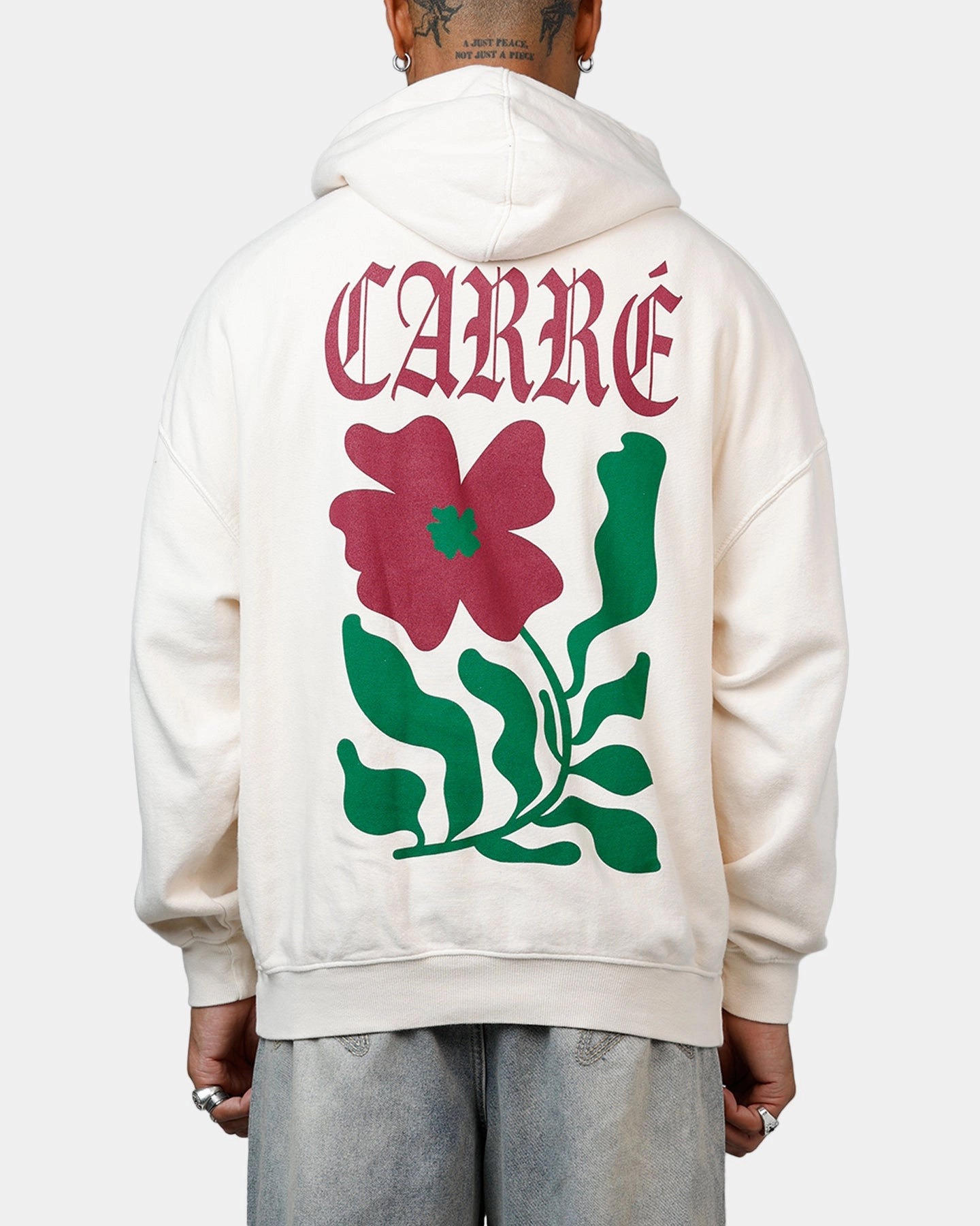 All Day Use Carre Eternal Garden Premium Hoodie Off White
