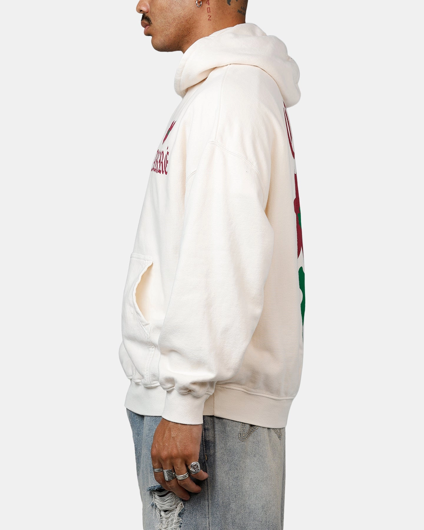 Carre Eternal Garden Premium Hoodie Off White Soft Texture family trip