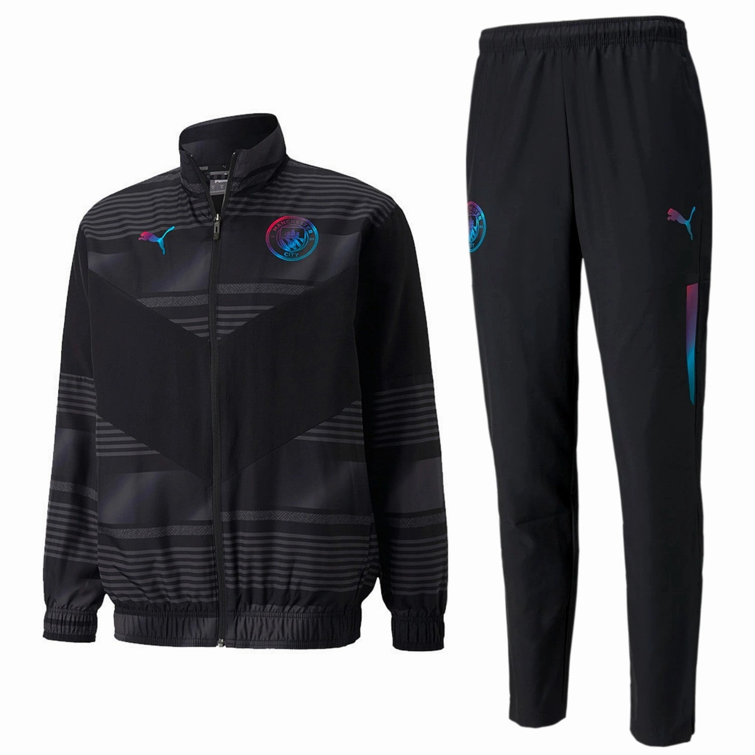 Manchester City pre-match woven presentation tracksuit 2022 - Puma Diamond AbrasionResistant Material