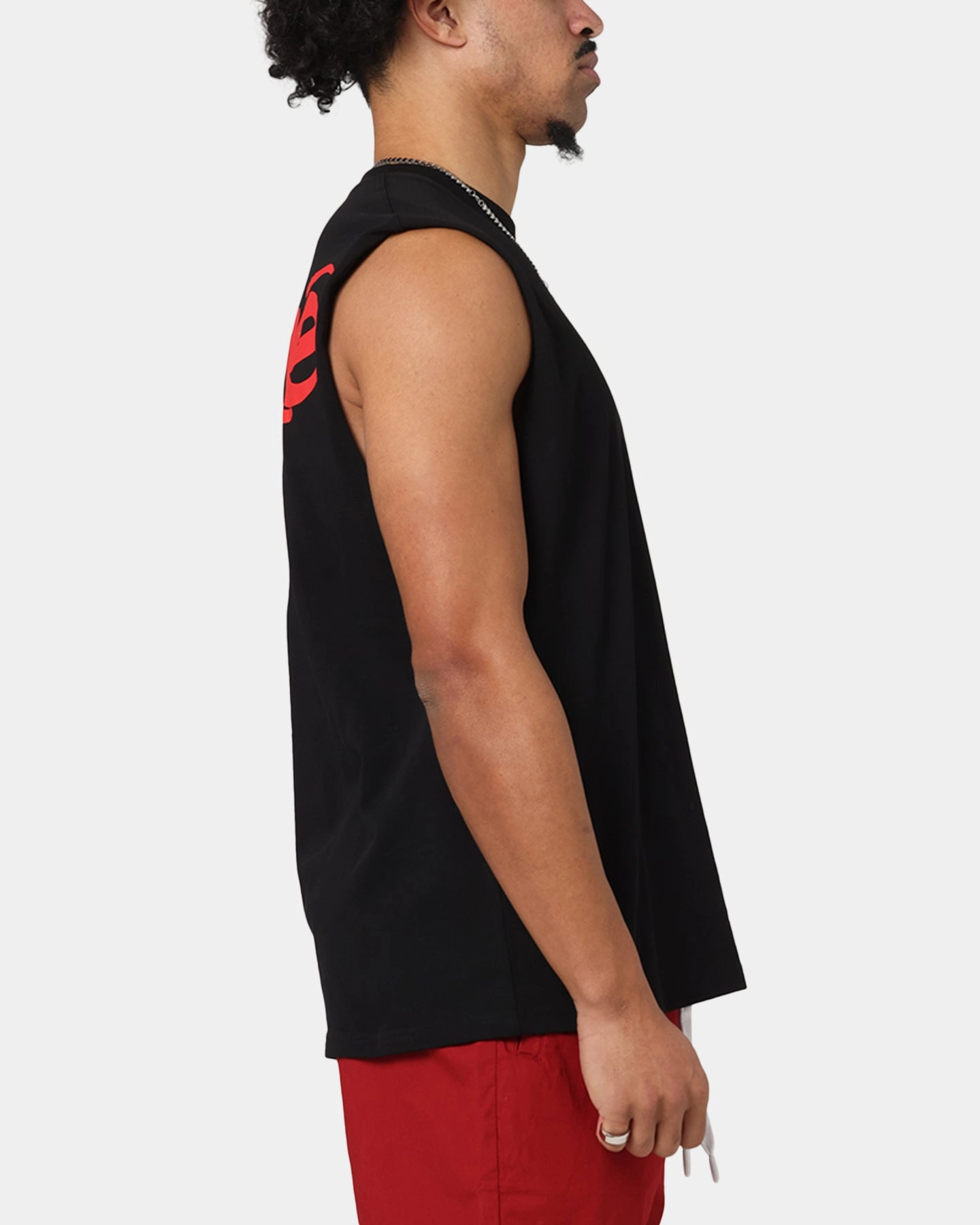 Carre Graffiti Muscle T-Shirt Black/Red Lightweight Wear