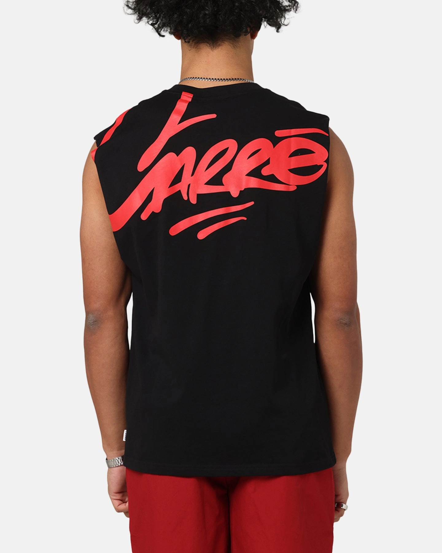 Sun Protection Carre Graffiti Muscle T-Shirt Black/Red