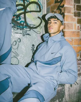 Father's Day Nike Swoosh Fleece Half Zip Hoodie Ashen Slate