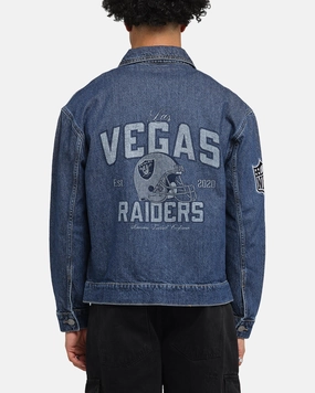 suitable for water sports Skill New Era Las Vegas Raiders NFL Denim Jacket Dark Blue