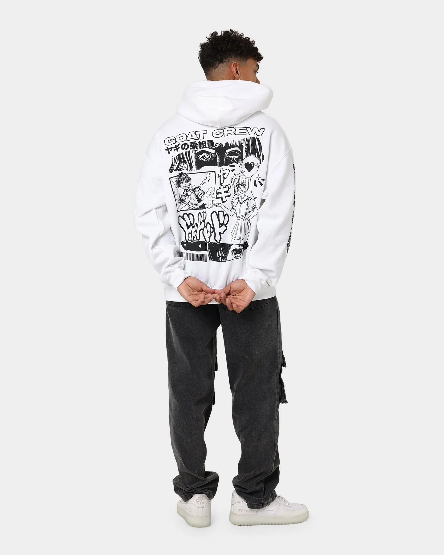 Goat Crew Niseko Hoodie White Ventilation Grommets Wool