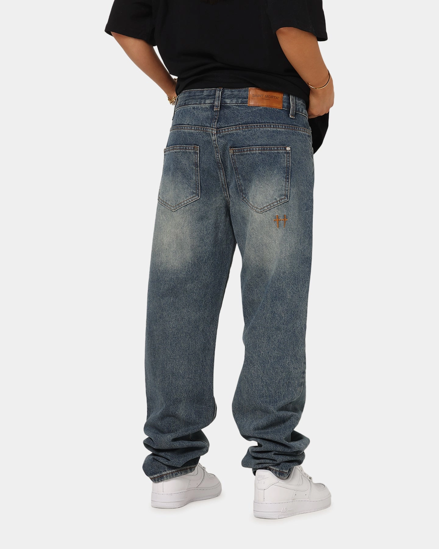 Saint Morta Psykhe Jeans Dirty Denim Casual Daywear Clean Outfit