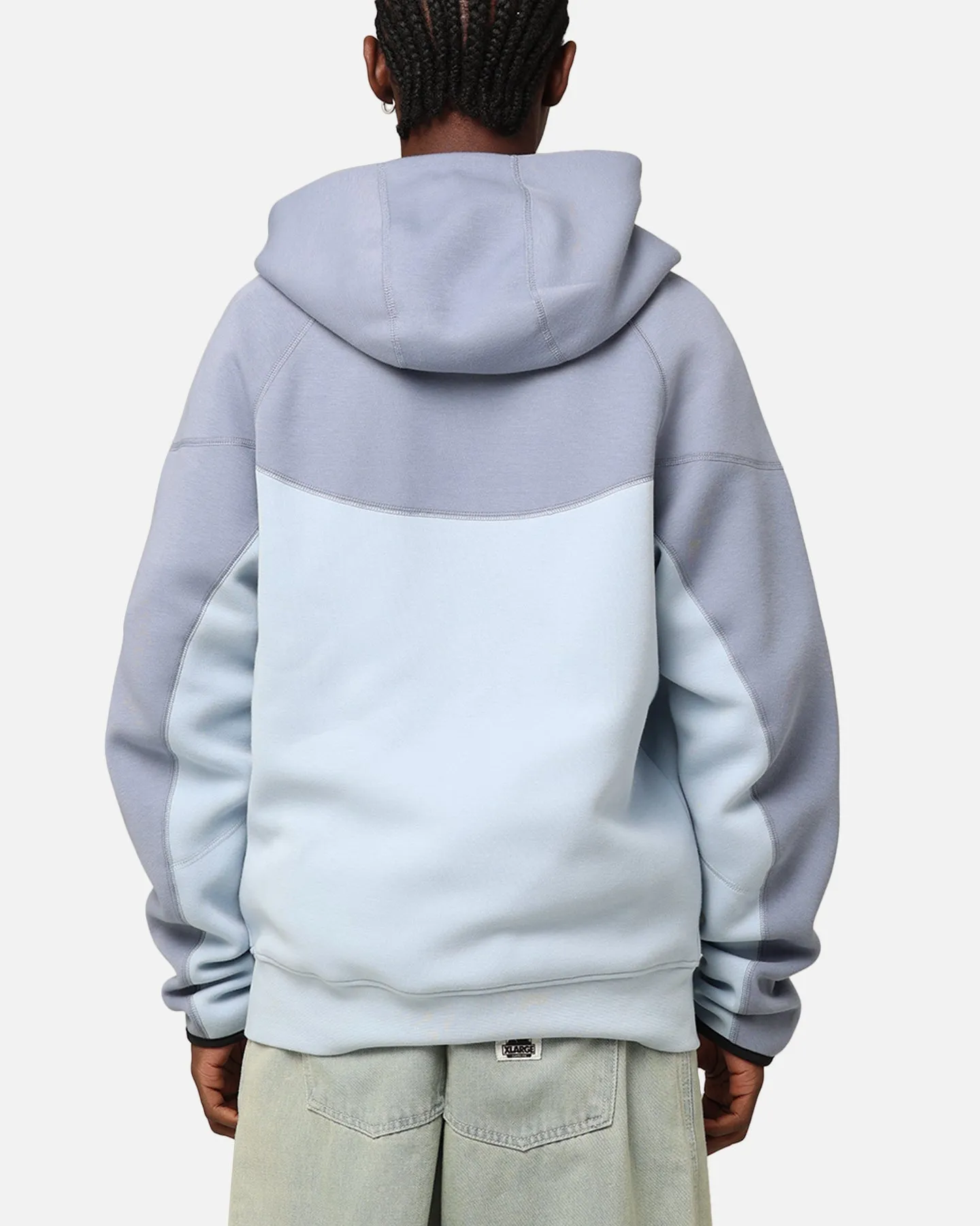 QuickDryFabric Nike Sportswear Tech Fleece Windrunner Full-Zip Hoodie Jacket Light Armoury Blue