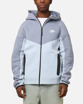 Static Resistant Outdoor Active Nike Sportswear Tech Fleece Windrunner Full-Zip Hoodie Jacket Light Armoury Blue